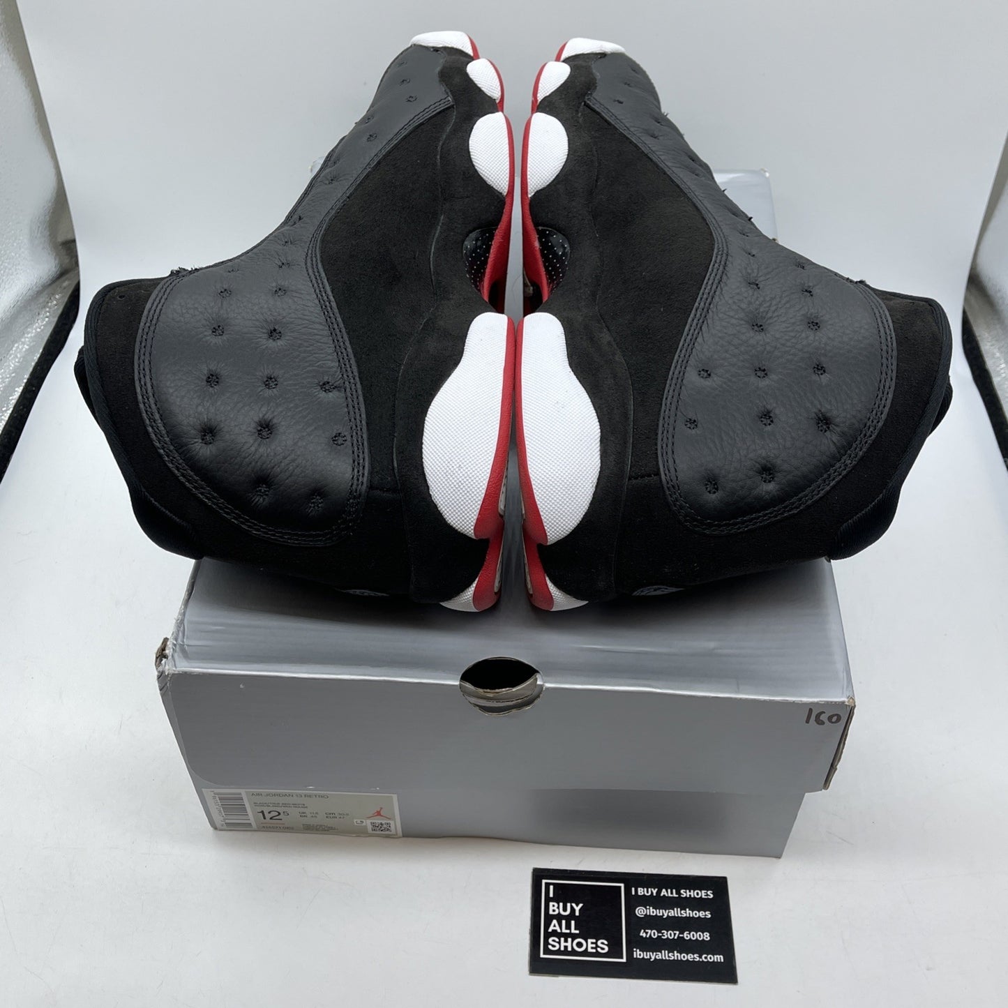Size 12.5 - Jordan 13 Retro Mid Playoff Black Suede Leather (414571-062)