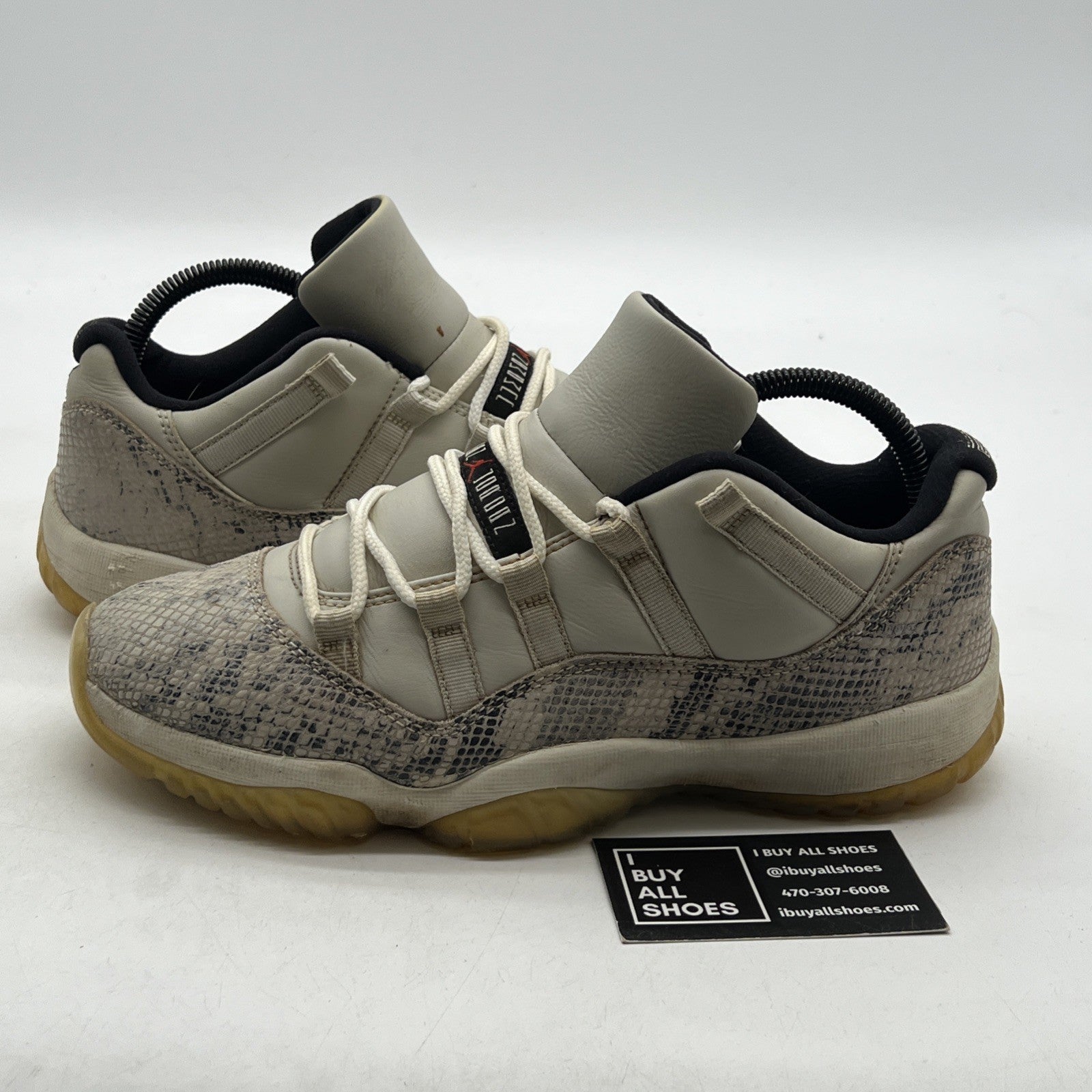 Size 8 - Air Jordan 11 Retro Low Light Bone Snakeskin (CD6864-002)