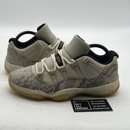 Size 8 - Air Jordan 11 Retro Low Light Bone Snakeskin (CD6864-002)