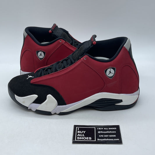 Size 10 - Air Jordan 14 Retro Gym Red Black Suede Leather (487471-006)