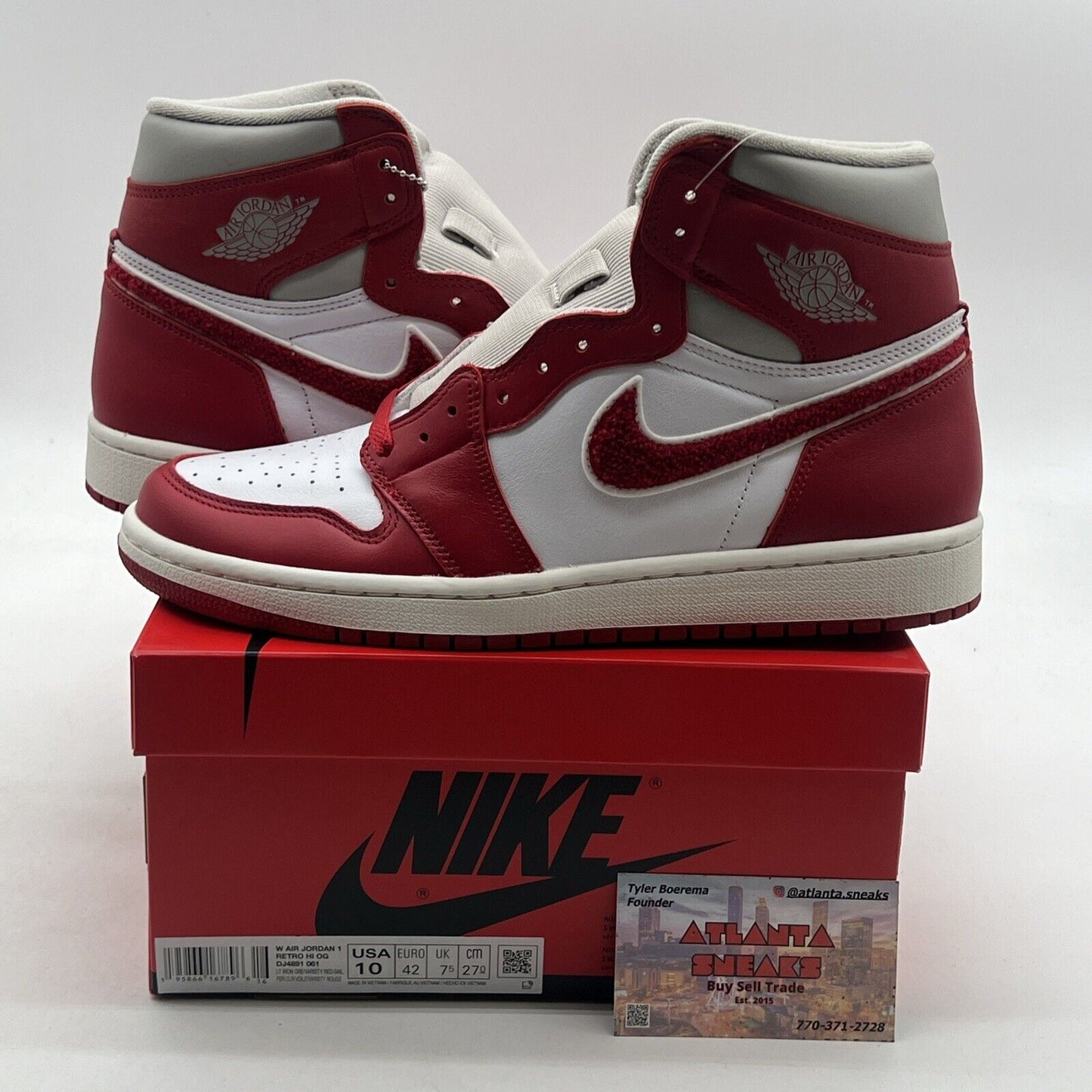 Size 10 - Air Jordan 1 OG High Newstalgia Chenille W (DJ4891-061)