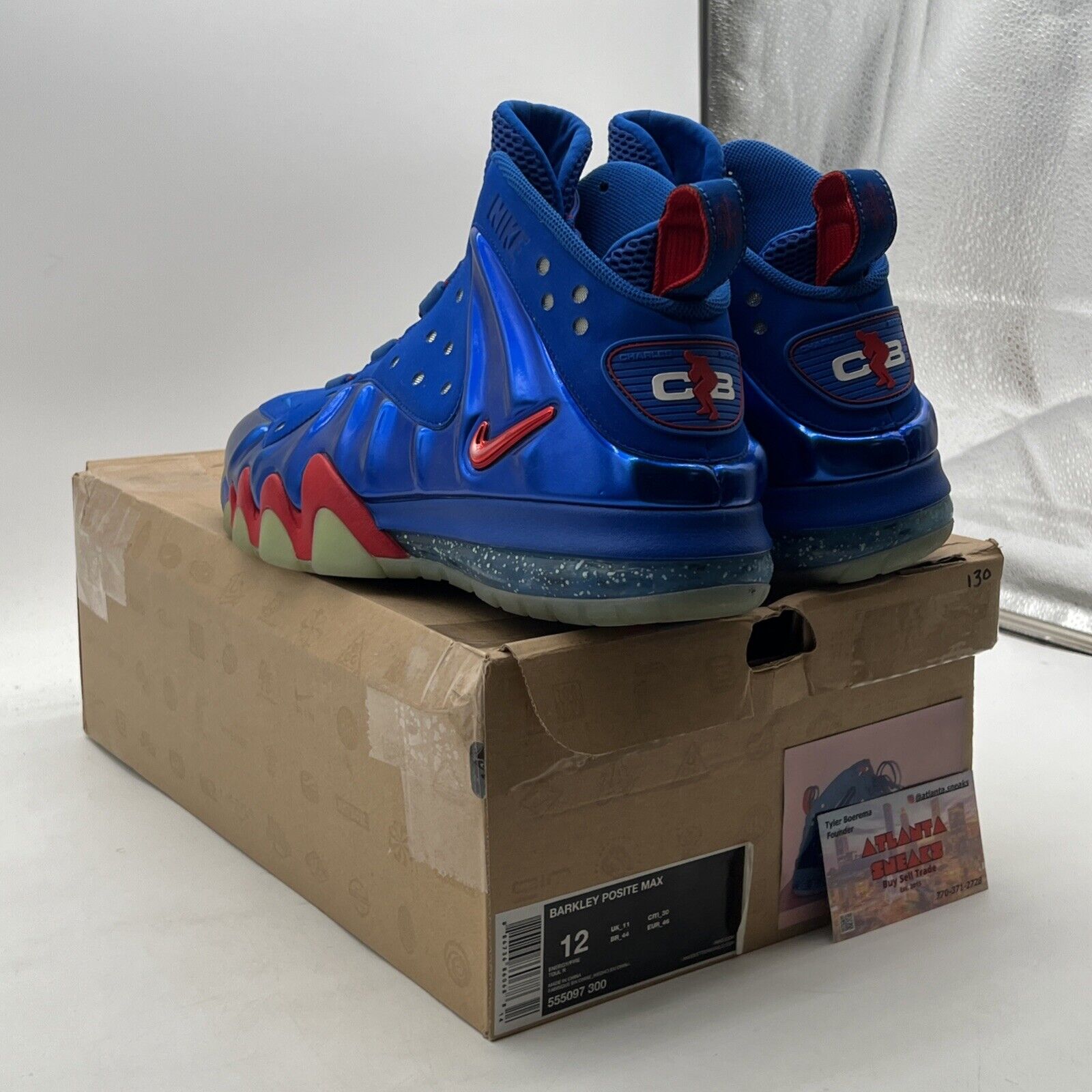 Size 12 - Nike Barkley Posite Max Sixers (555097-300)