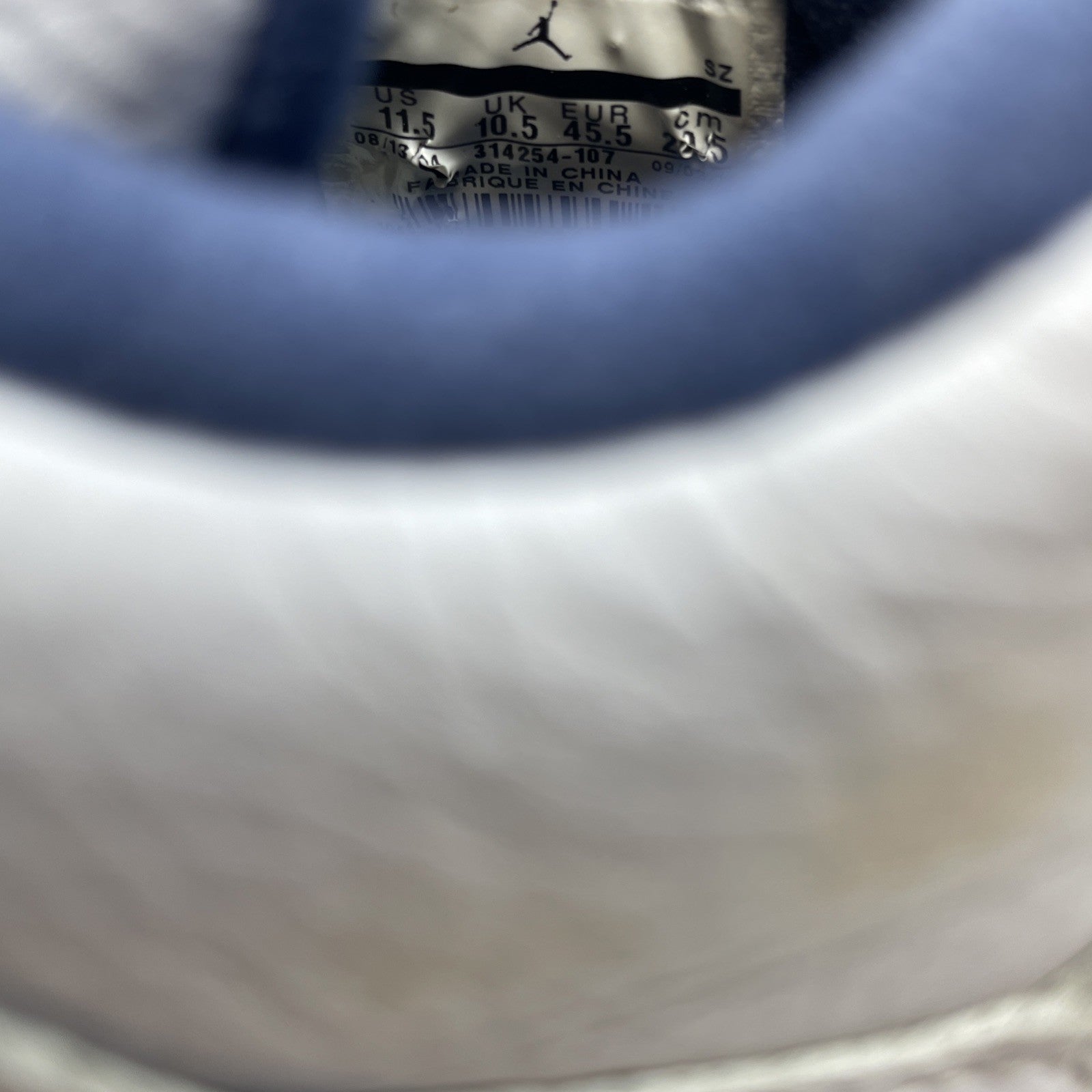 Size 11.5 - Air Jordan 4 Retro LS Columbia Blue White Leather (314254-107)