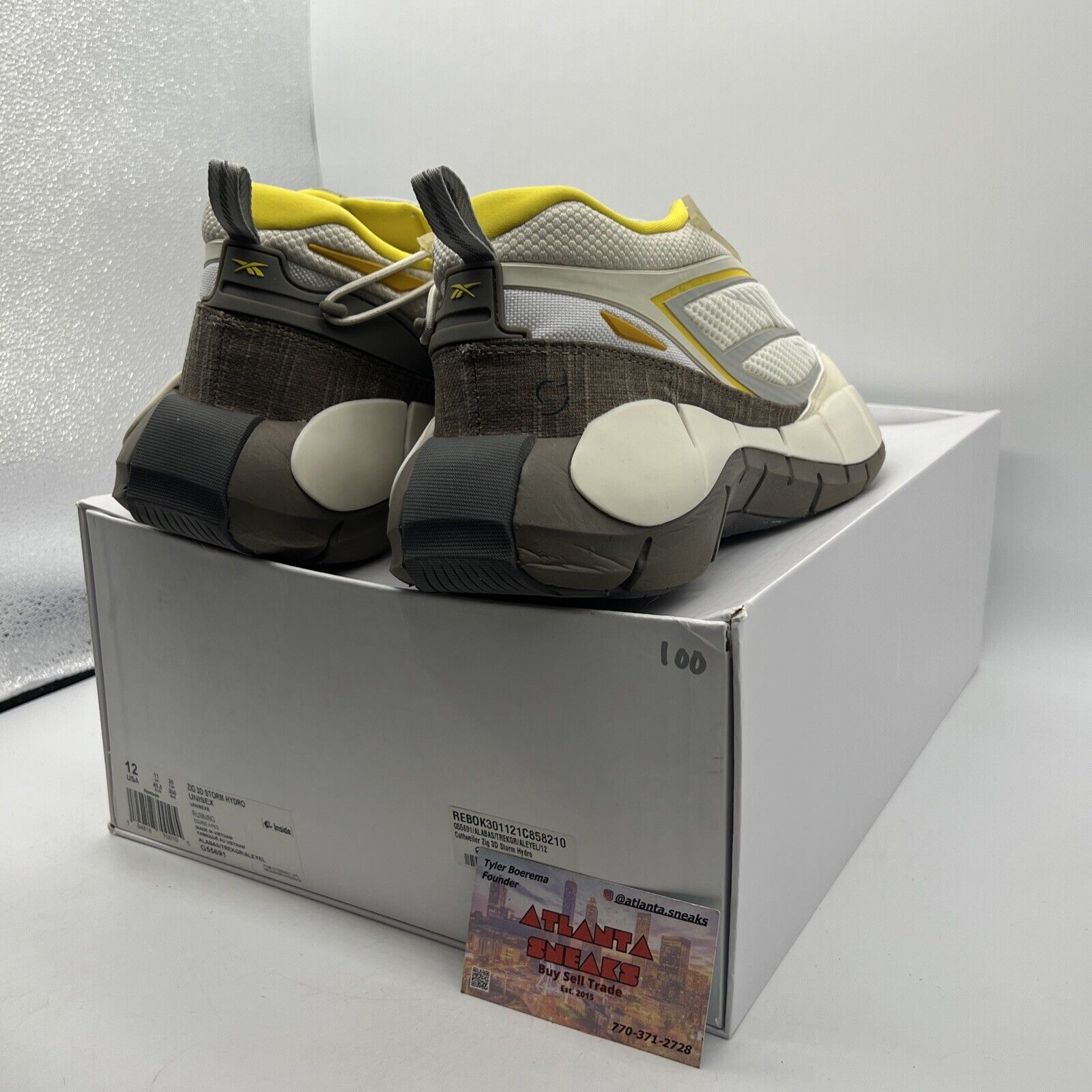 Size 12 - Reebok Cottweiler x Zig 3D Storm Hydro Alabaster Yellow Brown G55691