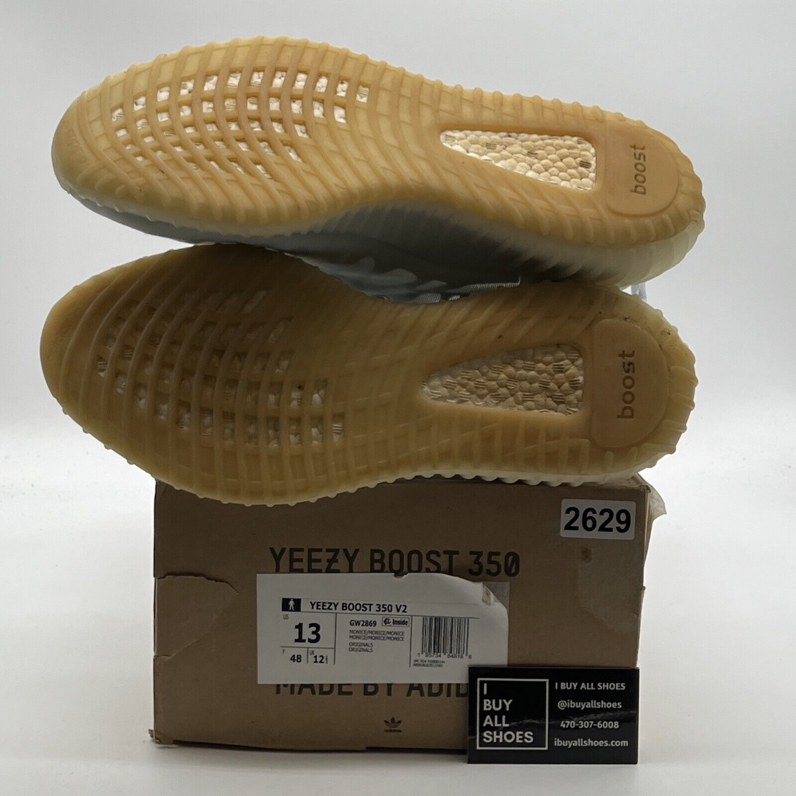 Size 13 - adidas Yeezy Boost 350 V2 Mono Ice (GW2869)