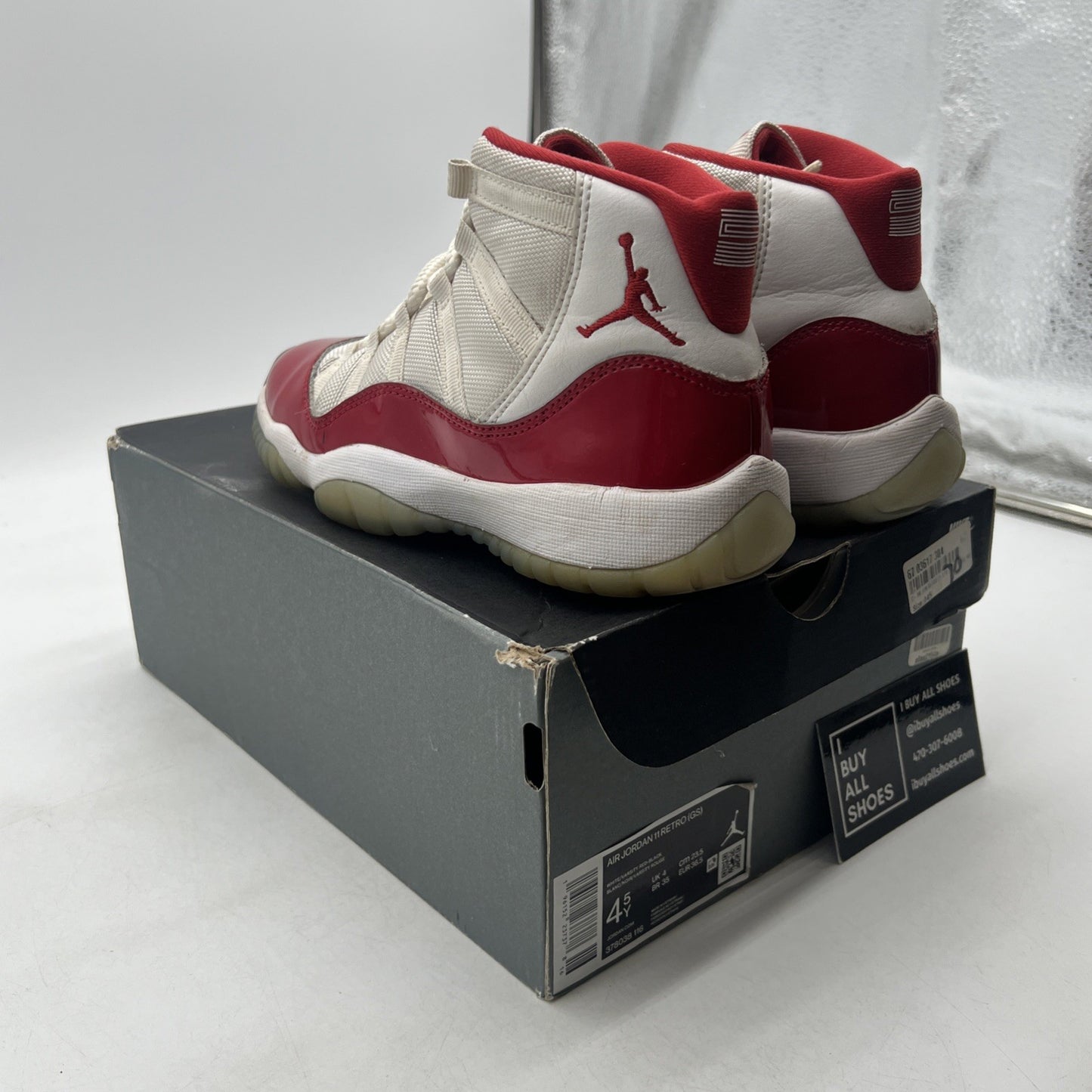 Size 4.5Y - Air Jordan 11 Retro High Cherry (378038-116)