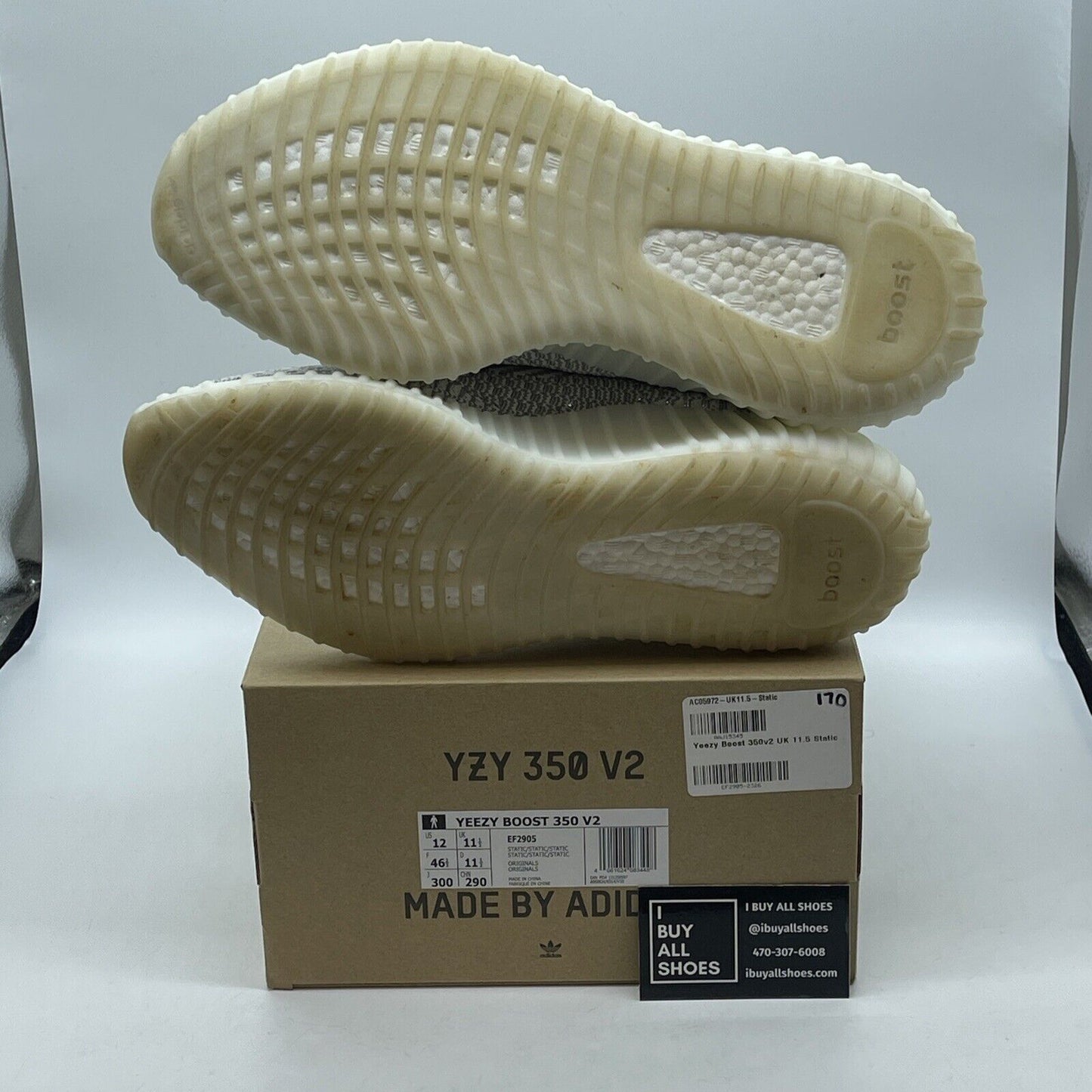 Size 12 - adidas Yeezy Boost 350 V2 2018 Low Static Non-Reflective Grey (EF2905)