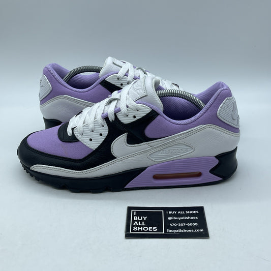 Size 9.5 - Nike By You Air Max 90 Low Top White Purple Leather (DO7430-900)