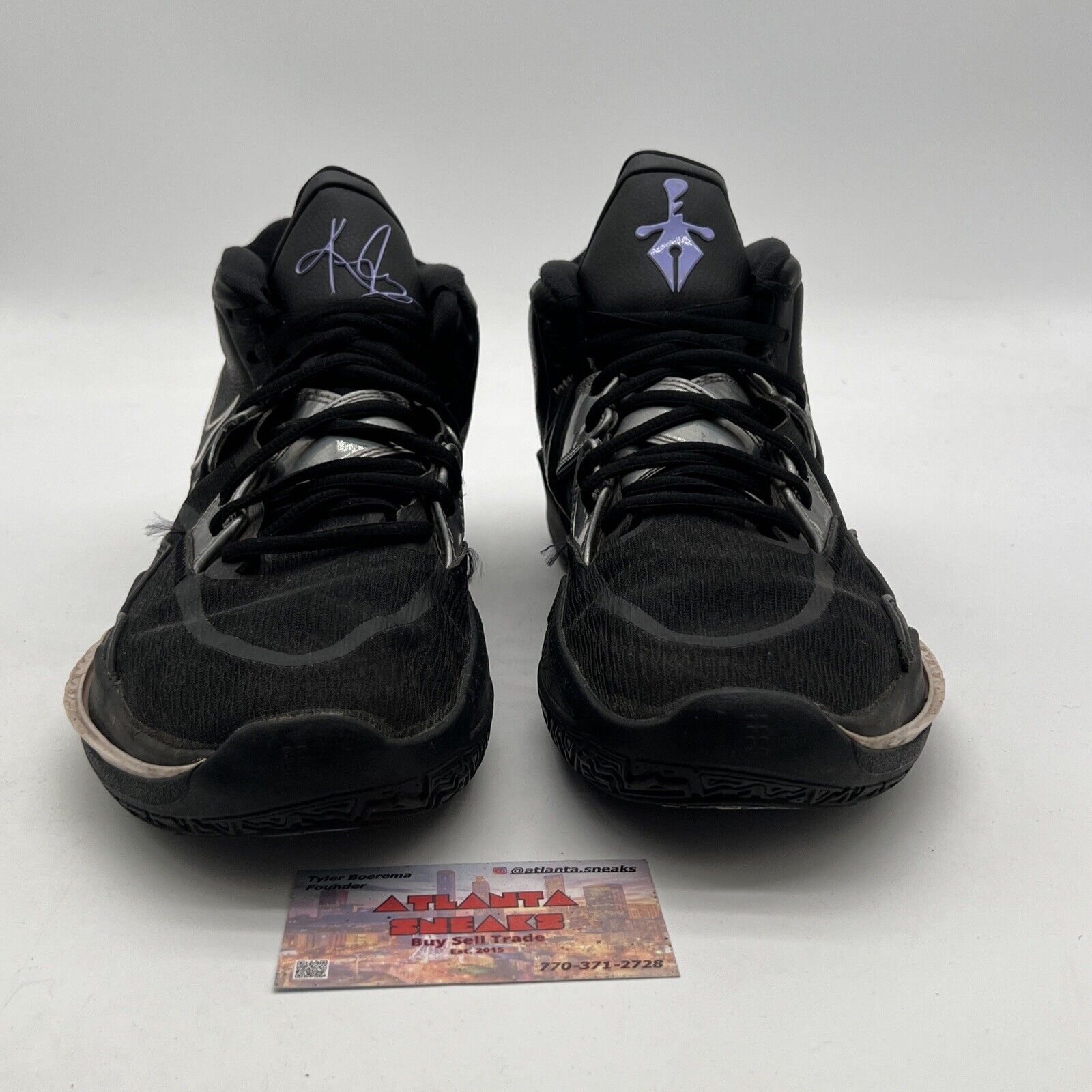 Size 12 - Nike Kyrie Infinity Black Metallic Silver (CZ0204-005)