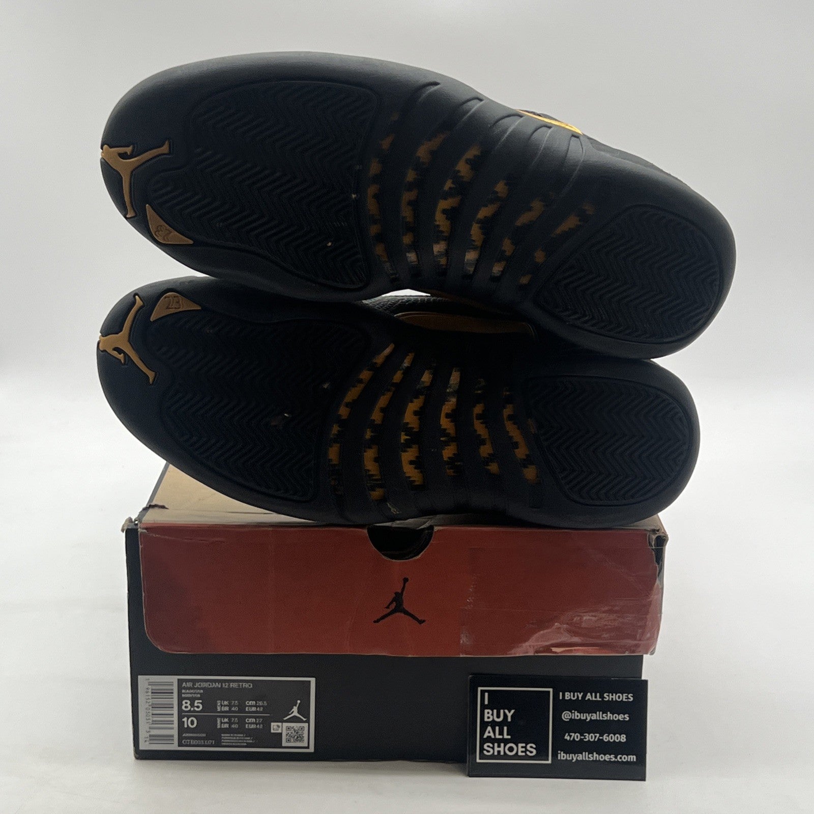 Size 8.5 - Air Jordan 12 Retro Mid Black Taxi (CT8013-071)