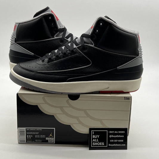 Size 11.5 - Air Jordan 2 Retro Black Cement (DR8884-001)