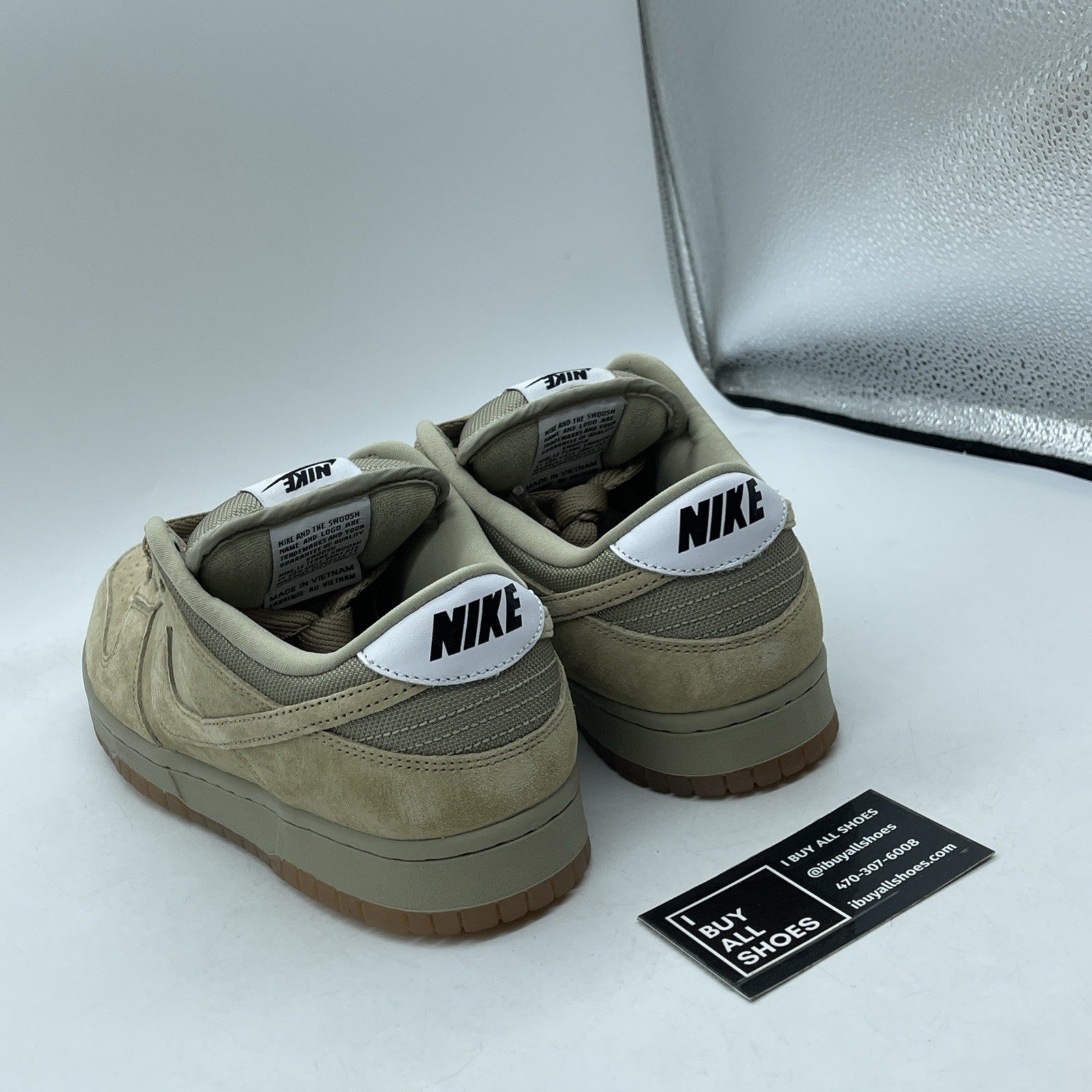 Size 9 - Nike Dunk SB Pro B Low Parachute Beige Suede Leather (HJ0367-200)
