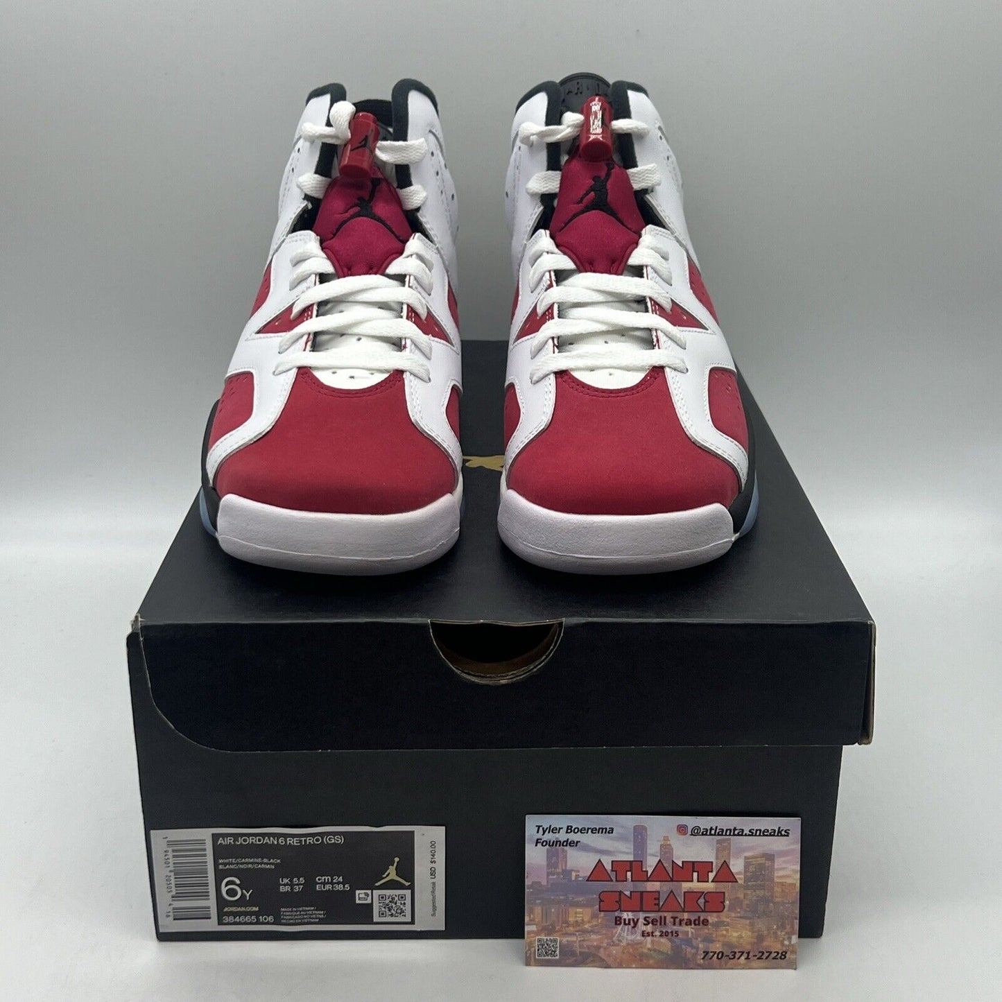 Size 6 - Jordan 6 Retro OG Mid Carmine Brand New Og All