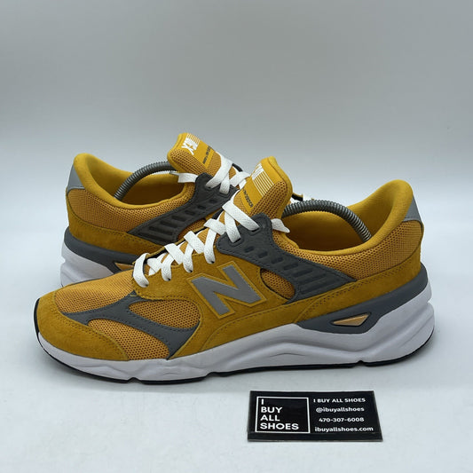 Size 12 - New Balance X90 V2 Mustard Yellow Grey Suede Leather (MSX90RLC)