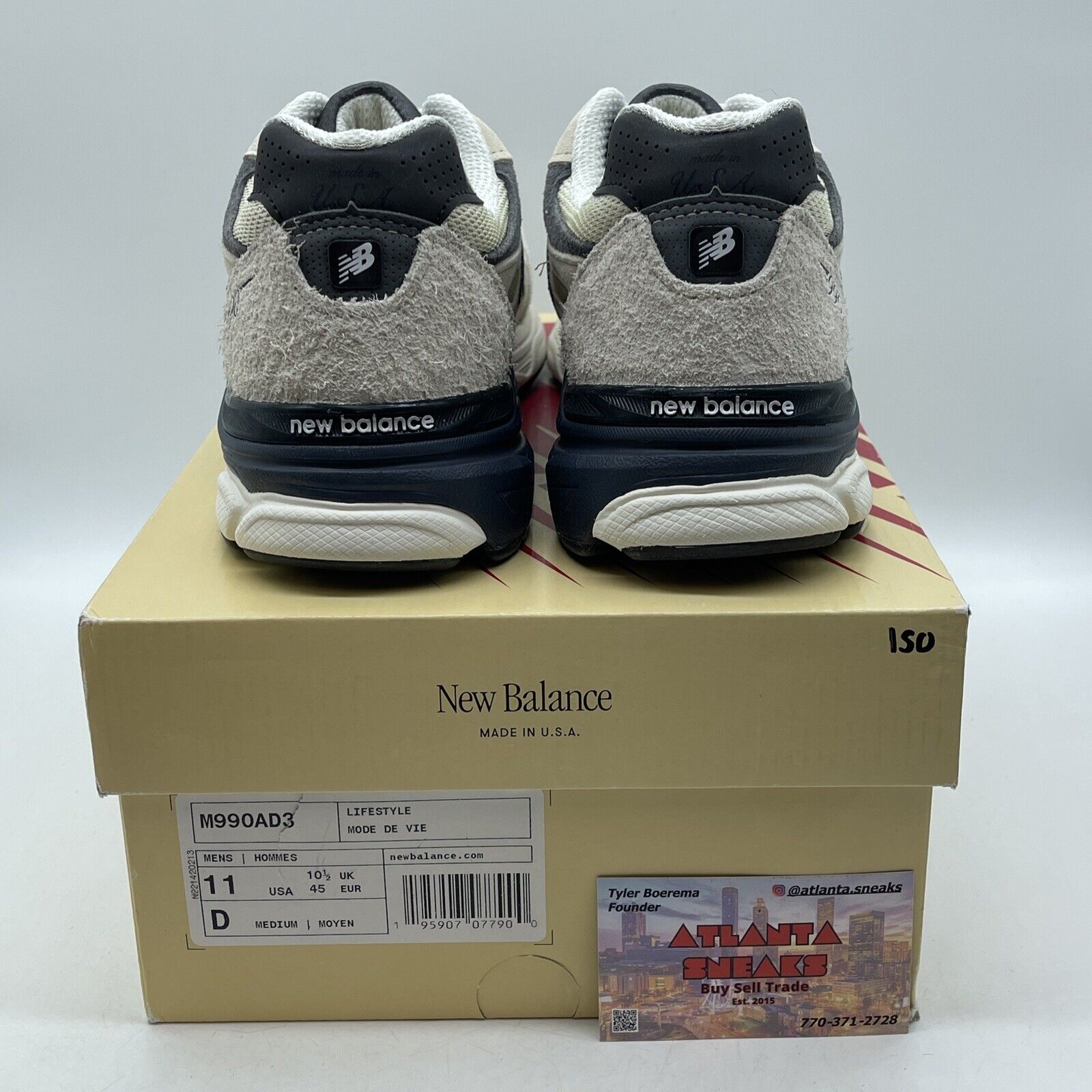 Size 11 - New Balance Teddy Santis x 990v3 Made in USA Moonbeam Grey (M990AD3)