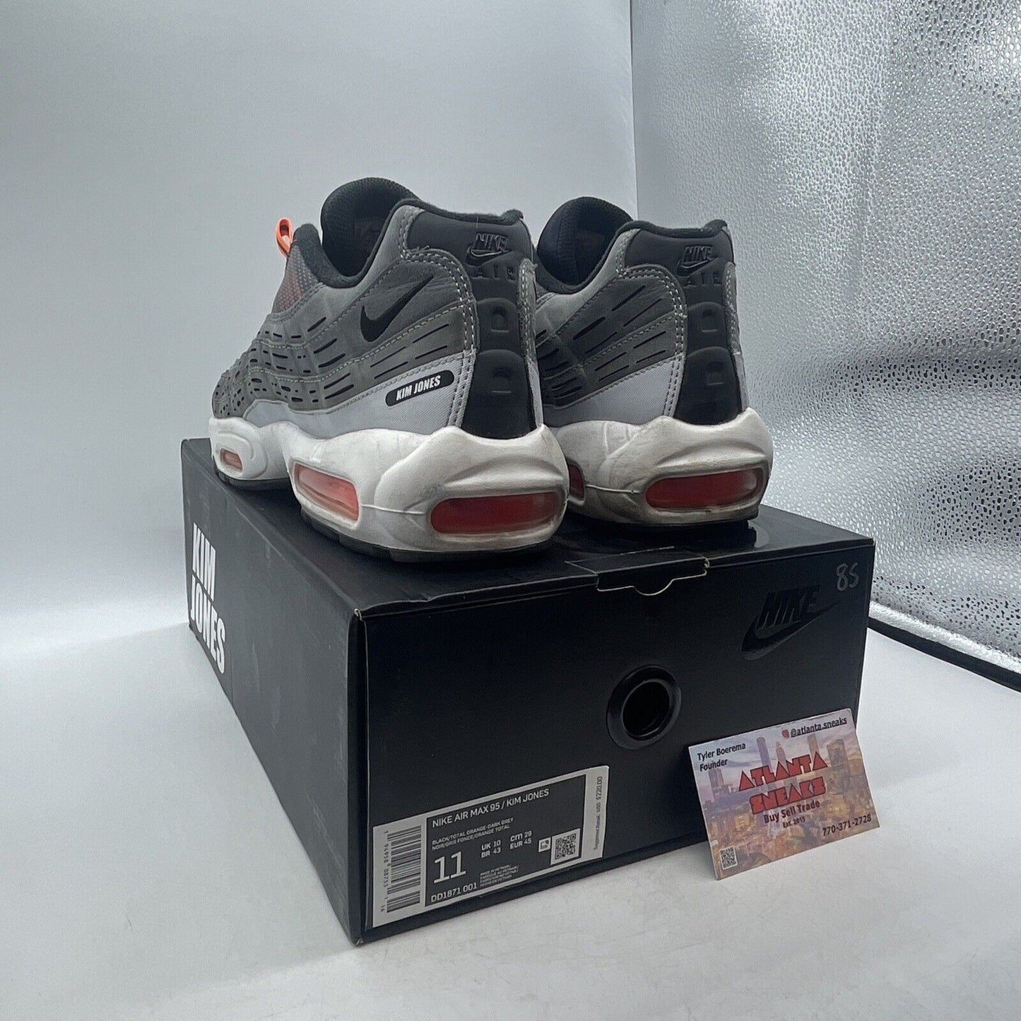 Size 11 - Nike Kim Jones x Air Max 95 Total Orange Grey White (DD1871-001)
