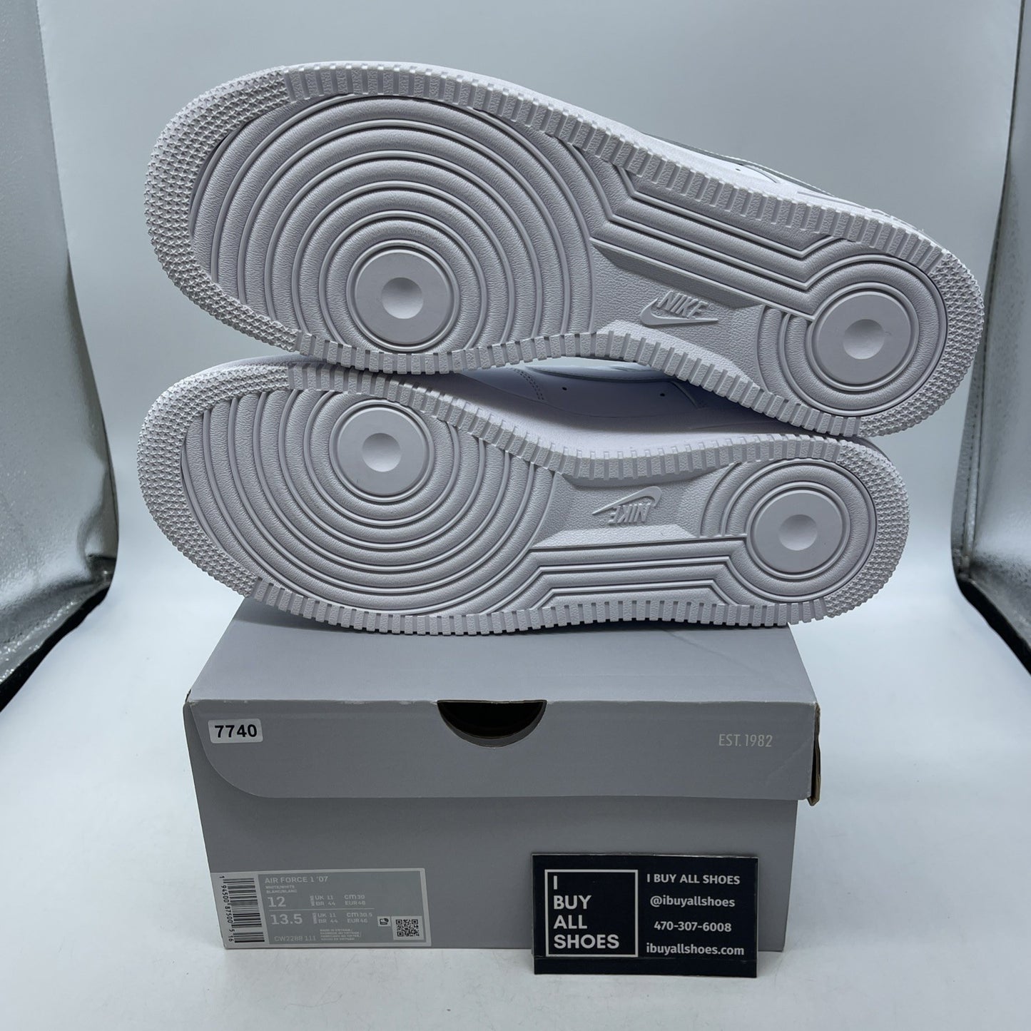 Size 12 - Nike Air Force 1 '07 Low Triple White (CW2288-111)