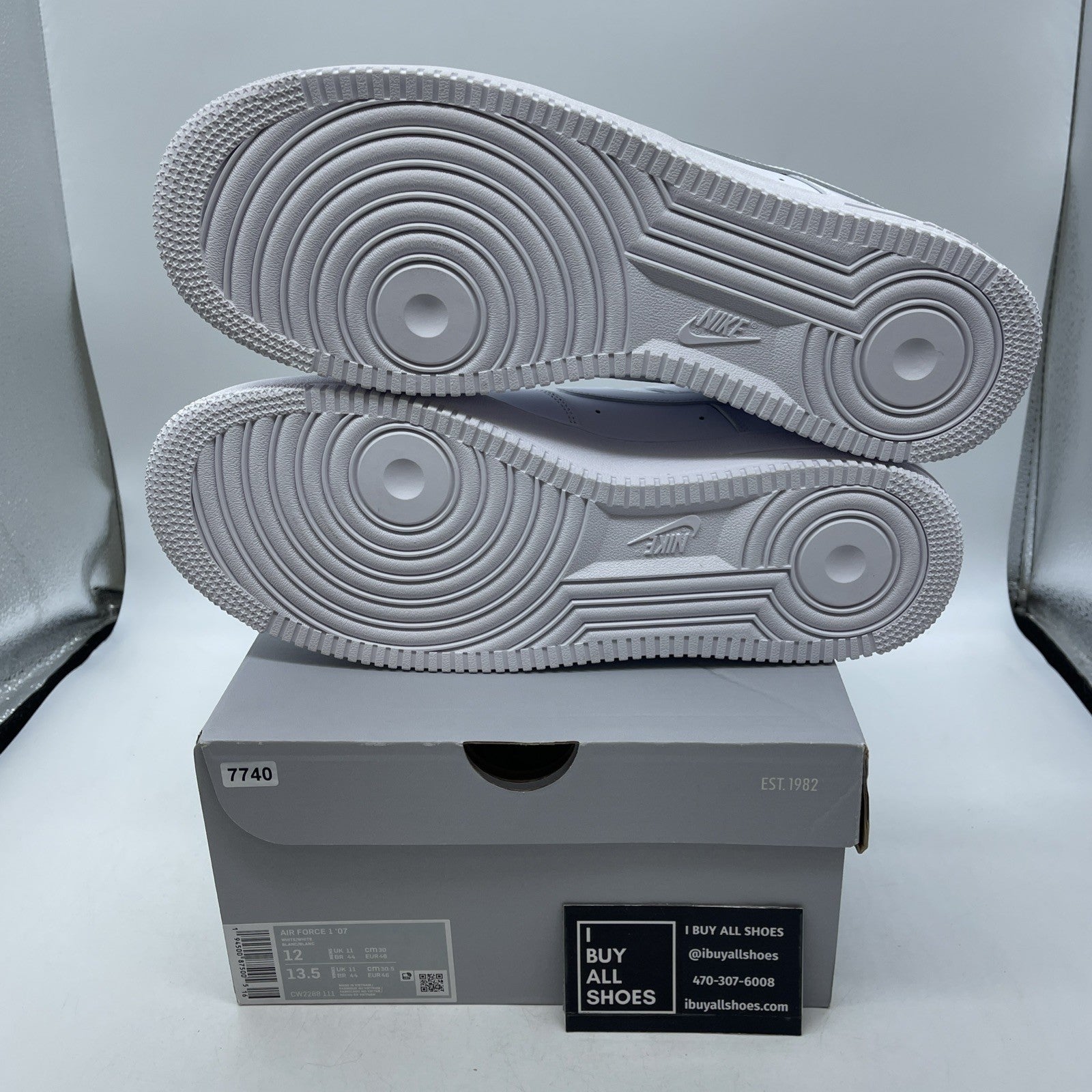 Size 12 - Nike Air Force 1 '07 Low Triple White (CW2288-111)