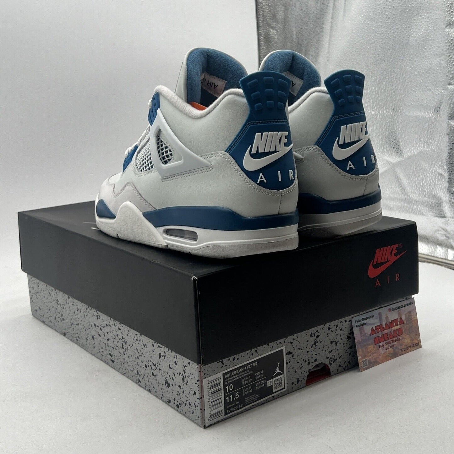 Size 10 - Air Jordan 4 Retro 2024 Military Blue (FV5029-141)