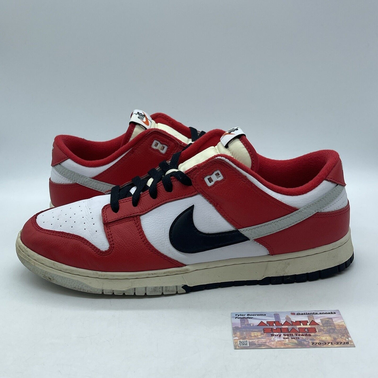 Size 13 - Nike Dunk Low Split - Chicago Black White Red Gray (DZ2536-600)