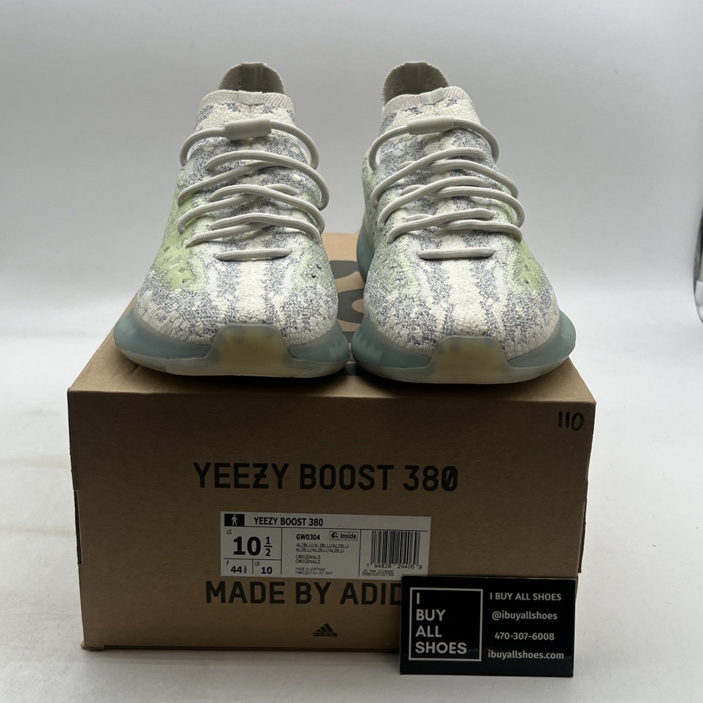 Size 10.5 - adidas Yeezy Boost 380 Alien Blue (GW0304)