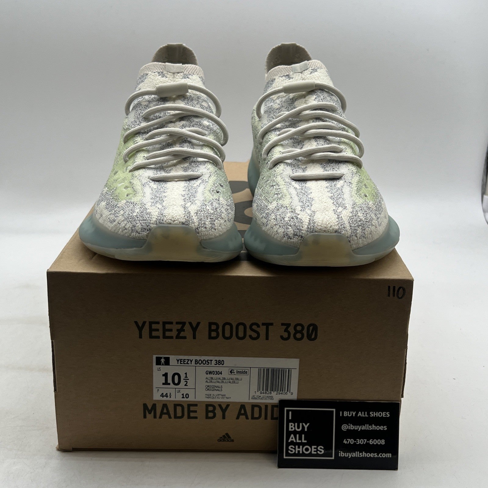 Size 10.5 - adidas Yeezy Boost 380 Alien Blue (GW0304)