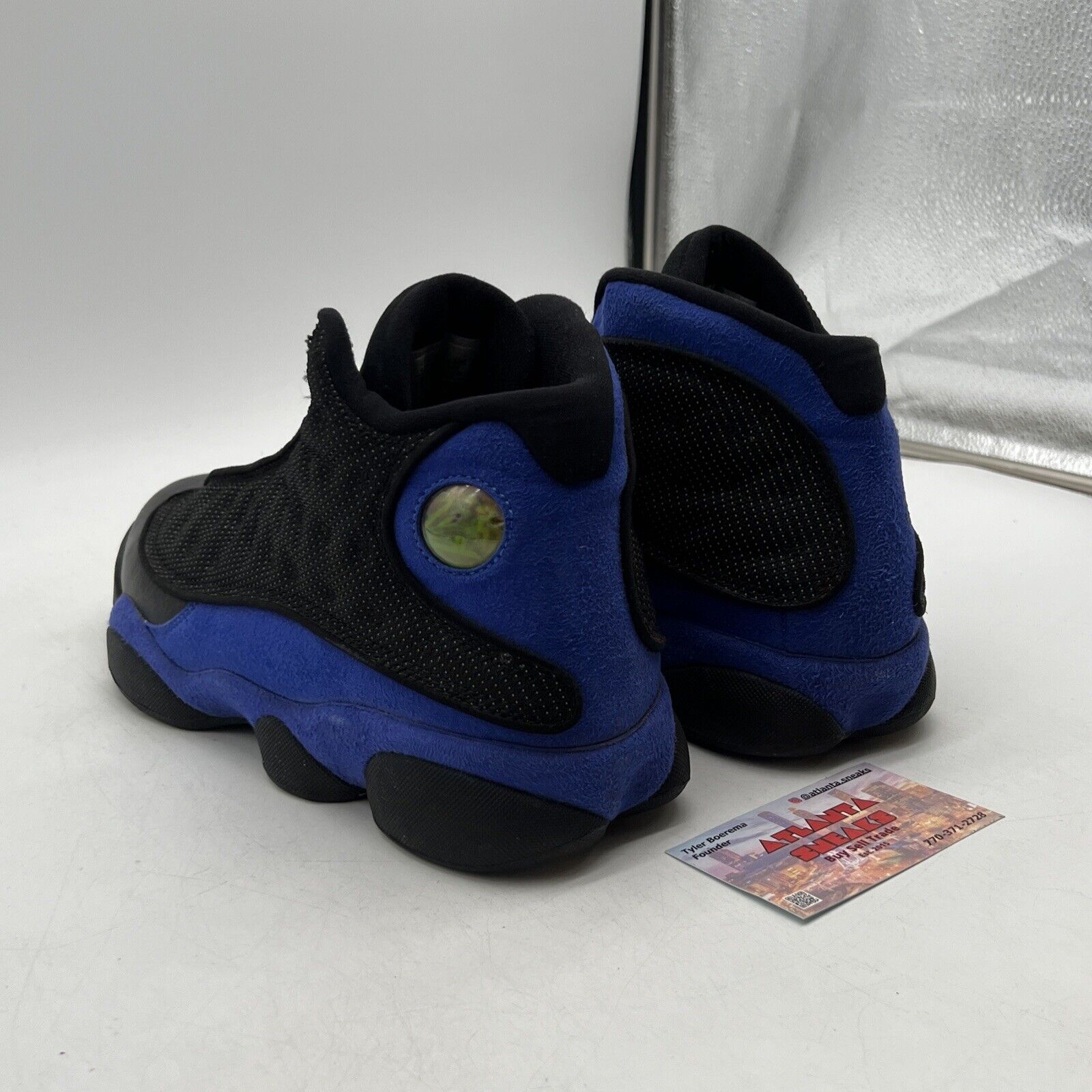 Size 9.5 - Jordan 13 Retro Hyper Royal 2020 Black Suede (414571-040)