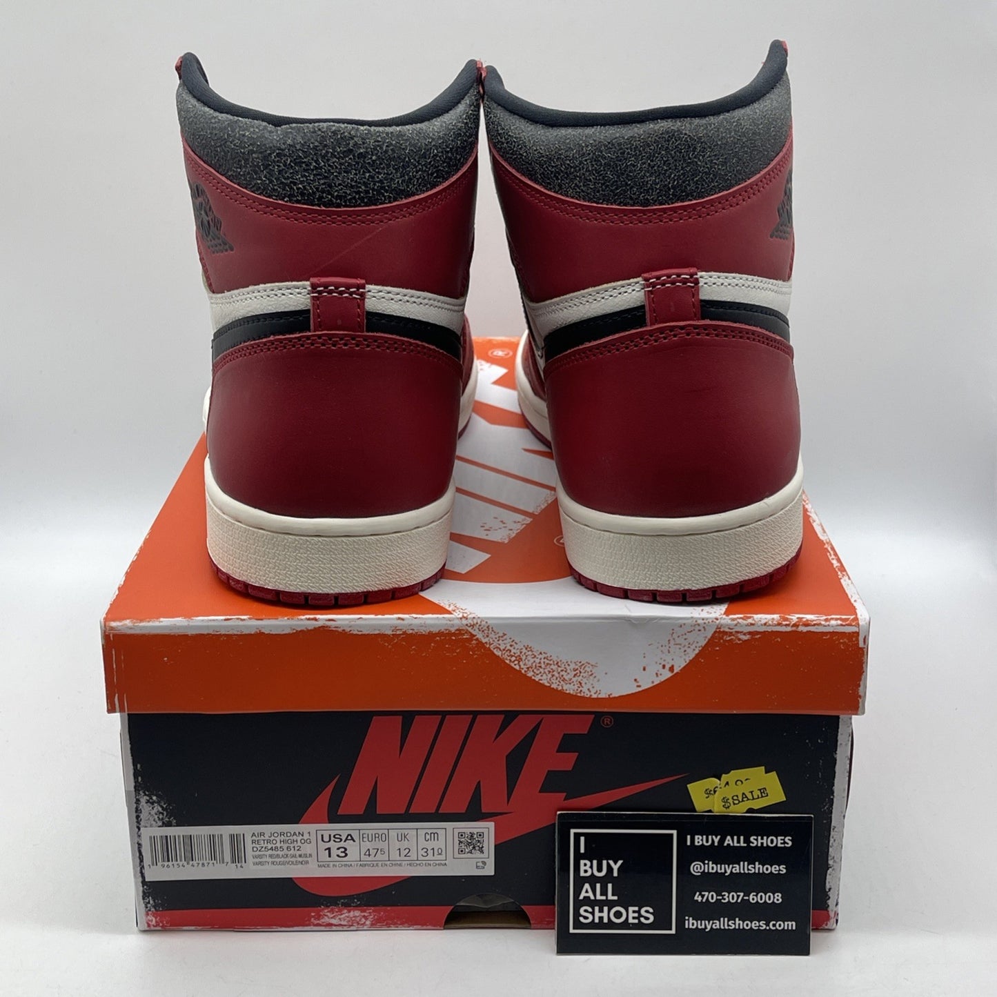 Size 13 - Jordan 1 Retro High OG Chicago Reimagined Lost & Found (DZ5485-612)