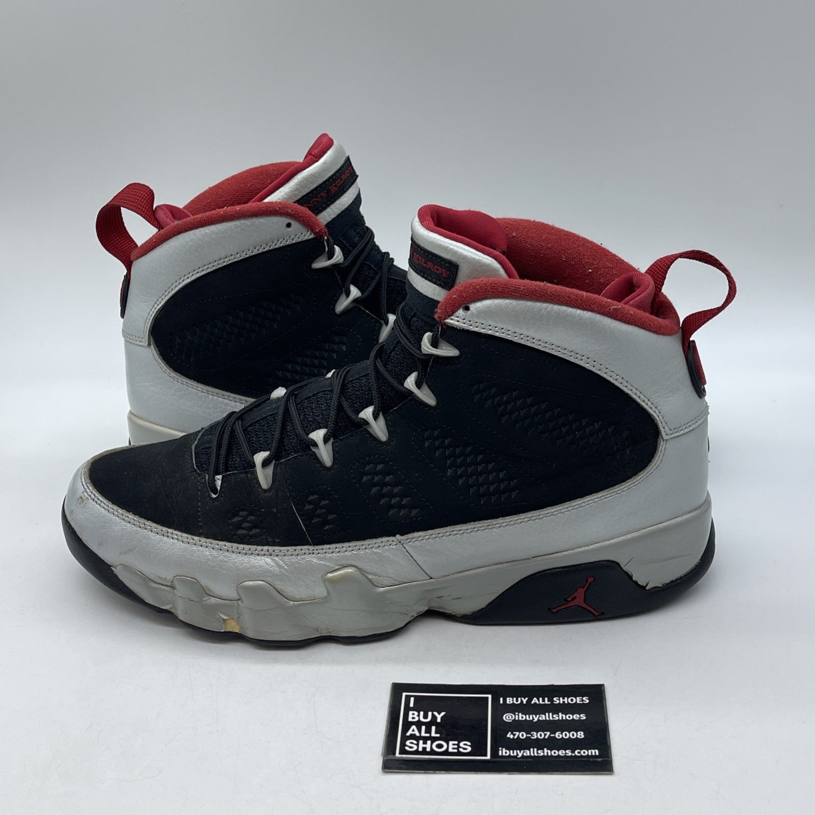 Size 11 - Air Jordan 9 Retro Johnny Kilroy Grey Black Suede (302370-012)