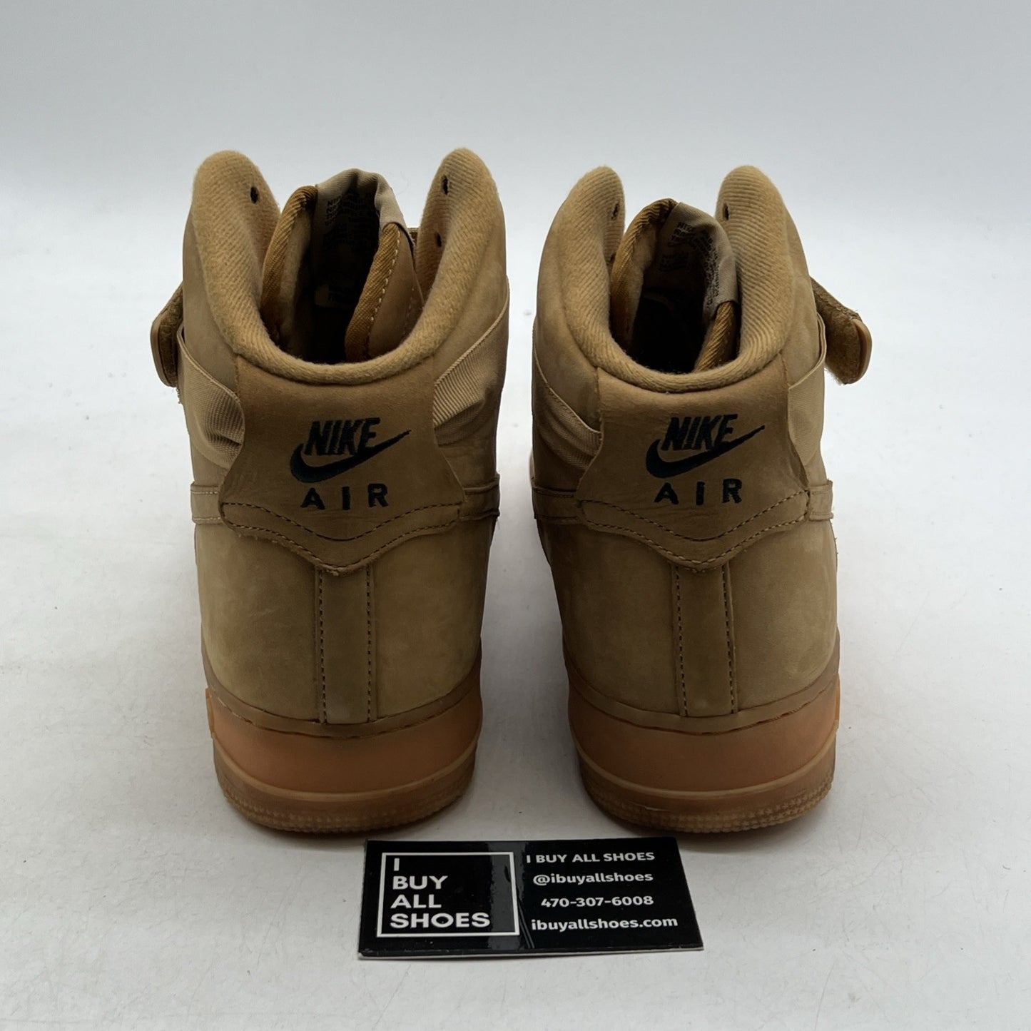 Size 11.5 - Nike Air Force 1 '07 LV8 WB High Flax (882096-200)