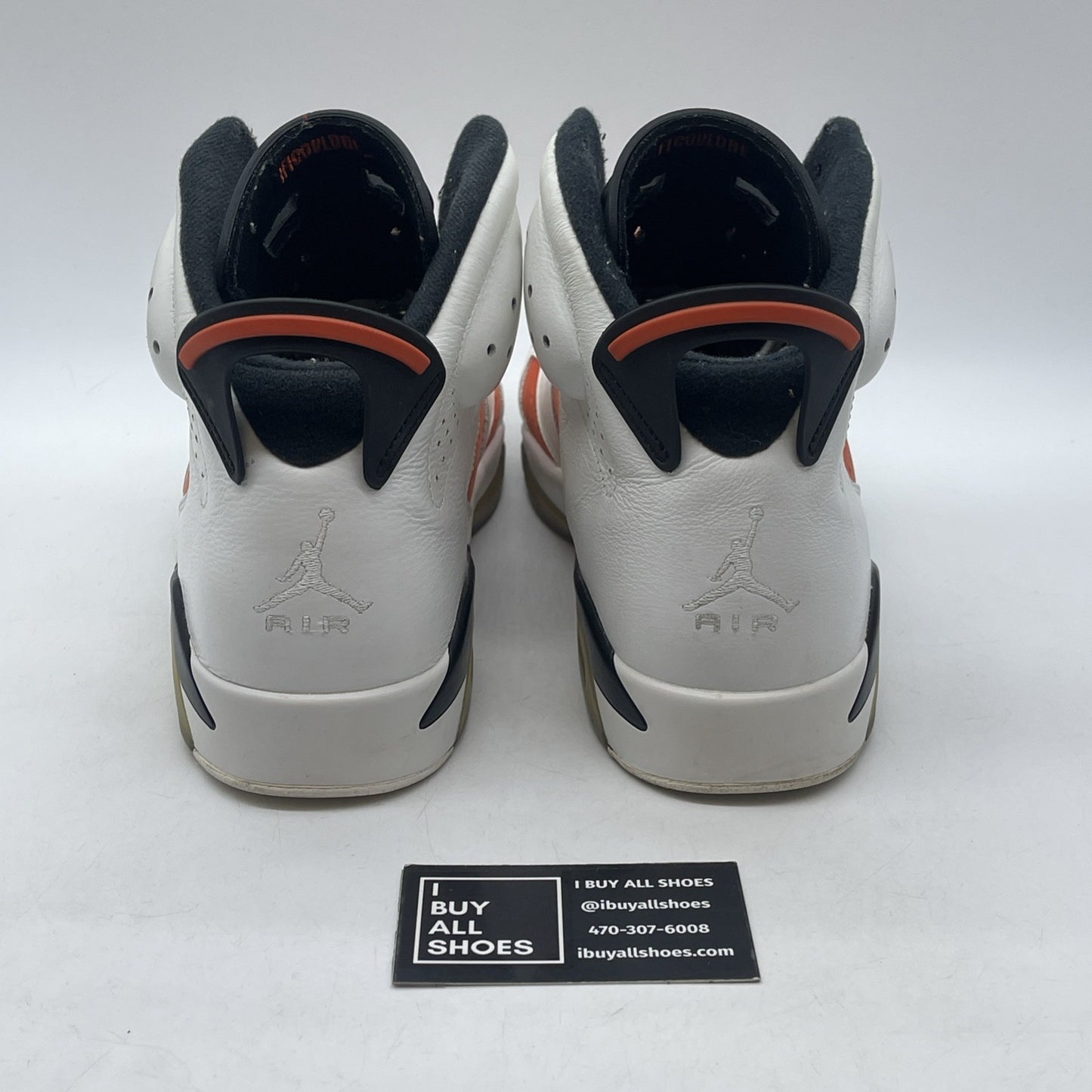 Size 11 - Air Jordan 6 Retro Gatorade Orange White Suede Leather (384664-145)