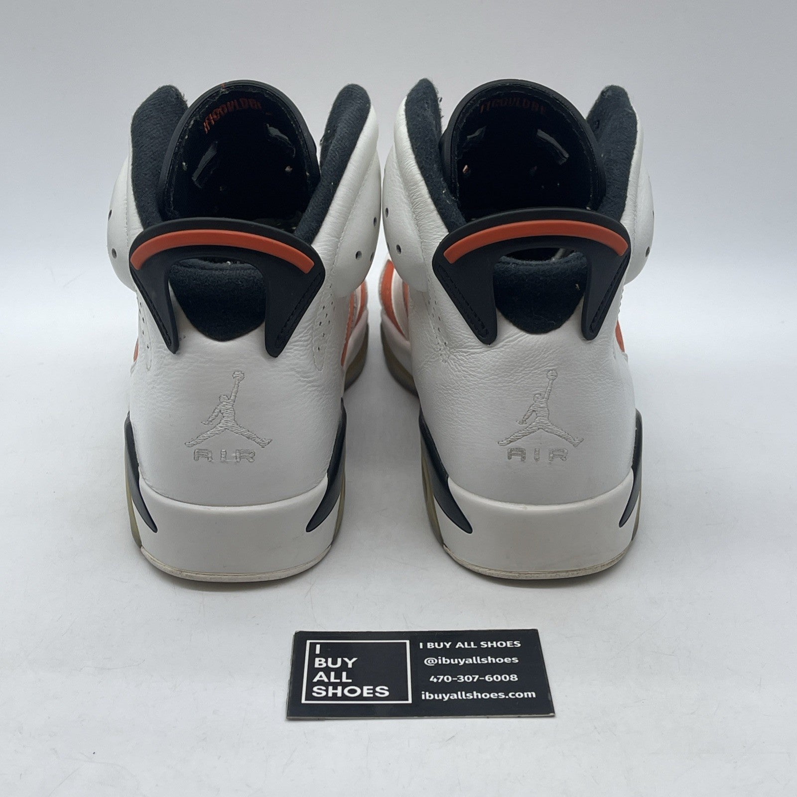 Size 11 - Air Jordan 6 Retro Gatorade Orange White Suede Leather (384664-145)