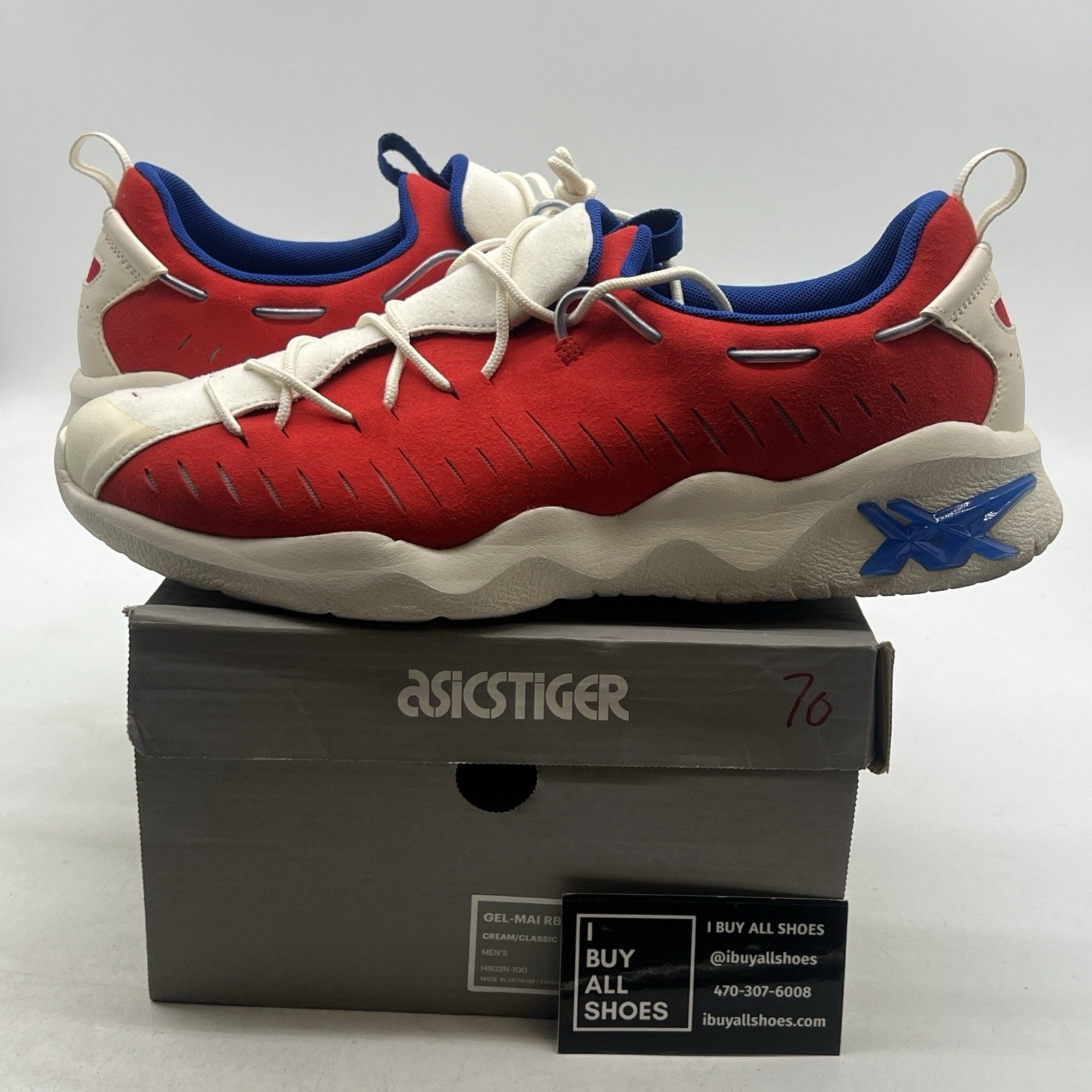 Size 11.5 - ASICS Gel-Mai RB Cream Classic Red (1191A088-601)