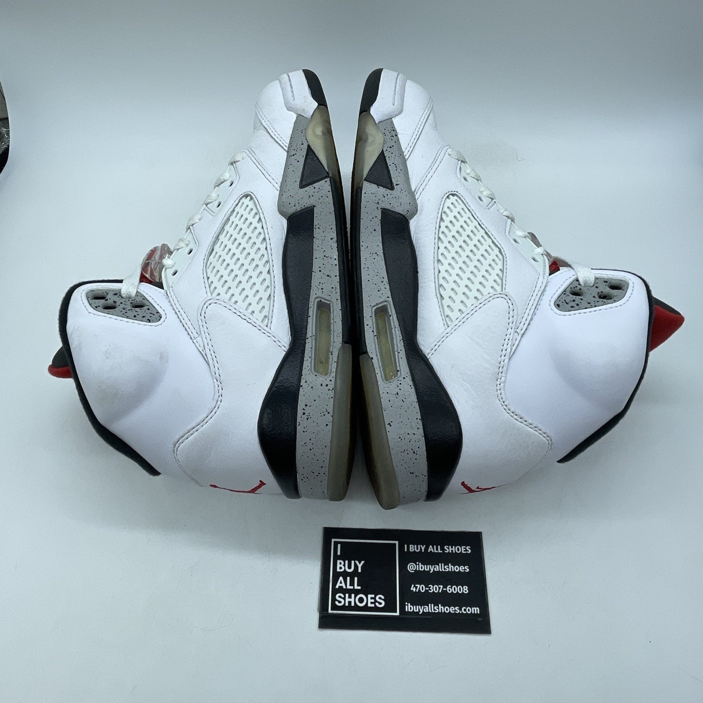 Size 8 - Air Jordan 5 Retro White Cement (136027-104)