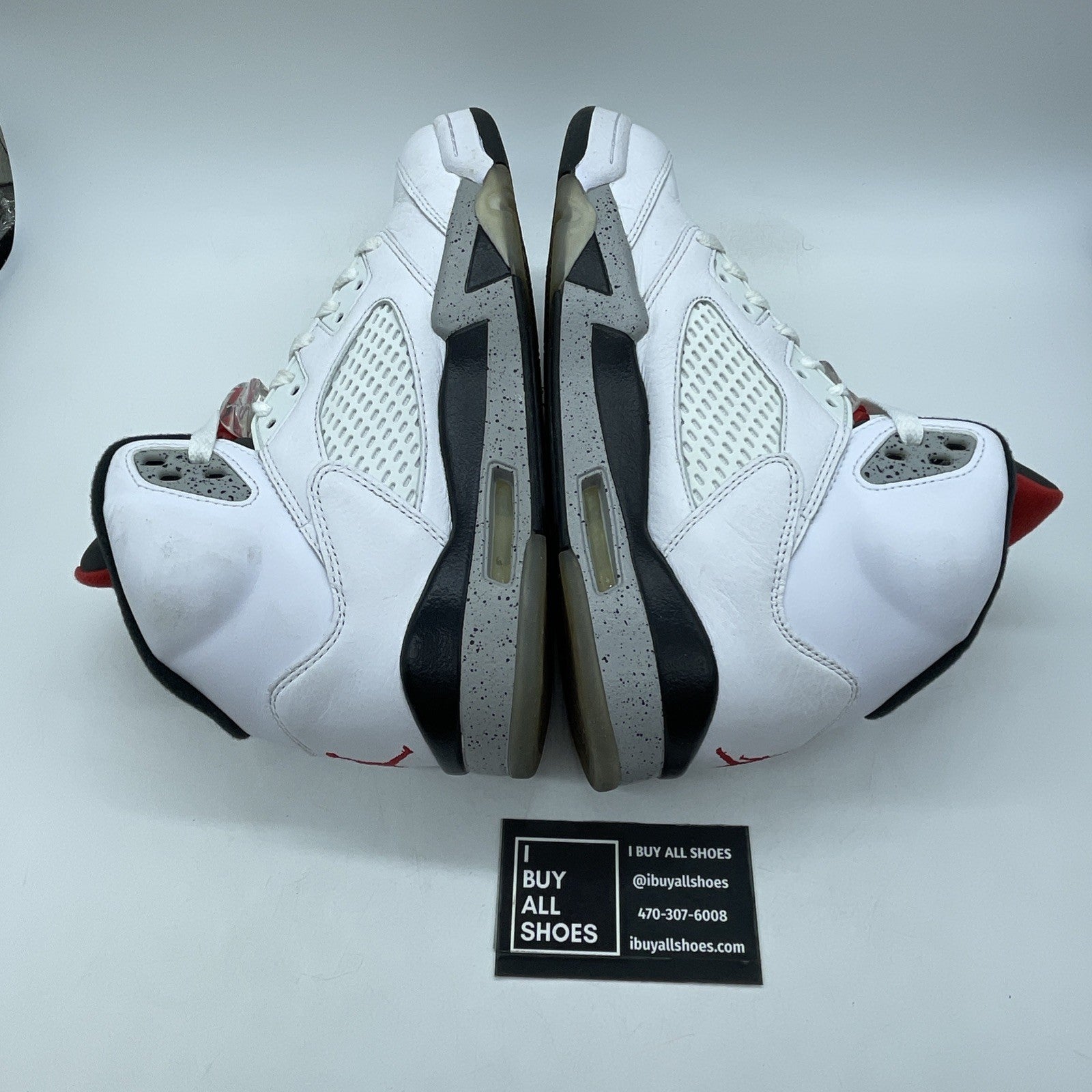Size 8 - Air Jordan 5 Retro White Cement (136027-104)
