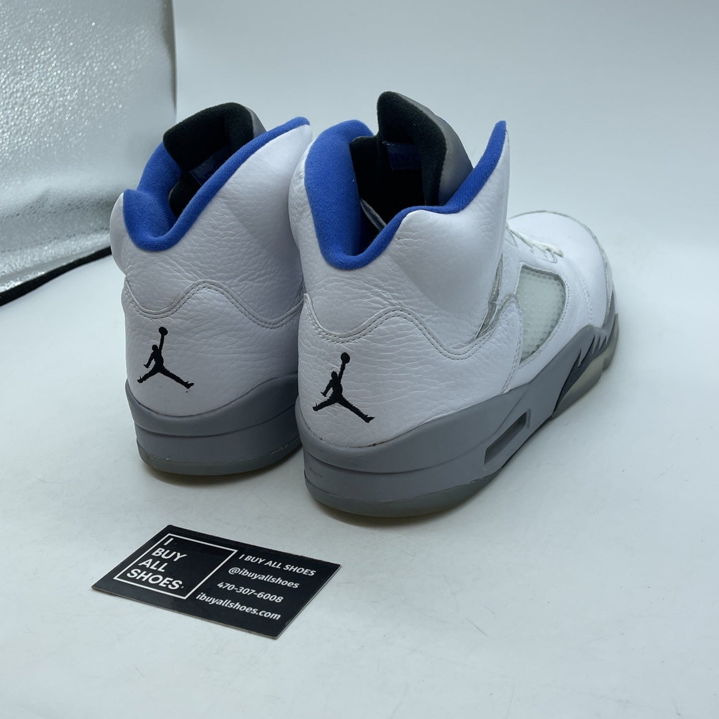 Size 10.5 - Air Jordan 5 Retro Stealth 2.0 Blue White Leather (DD0587-140)