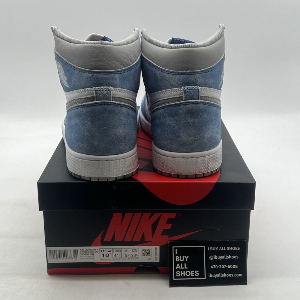 Size 10.5 - Air Jordan 1 Retro OG High Hyper Royal (555088-402)