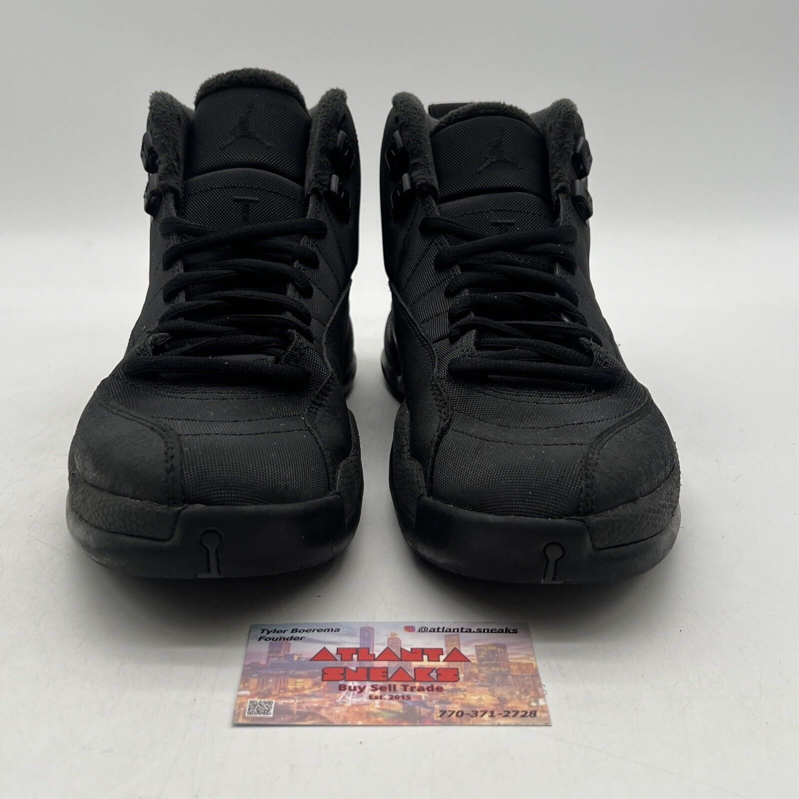 Size 9.5 - Air Jordan 12 Retro Winterized Triple Black (BQ6851-001)