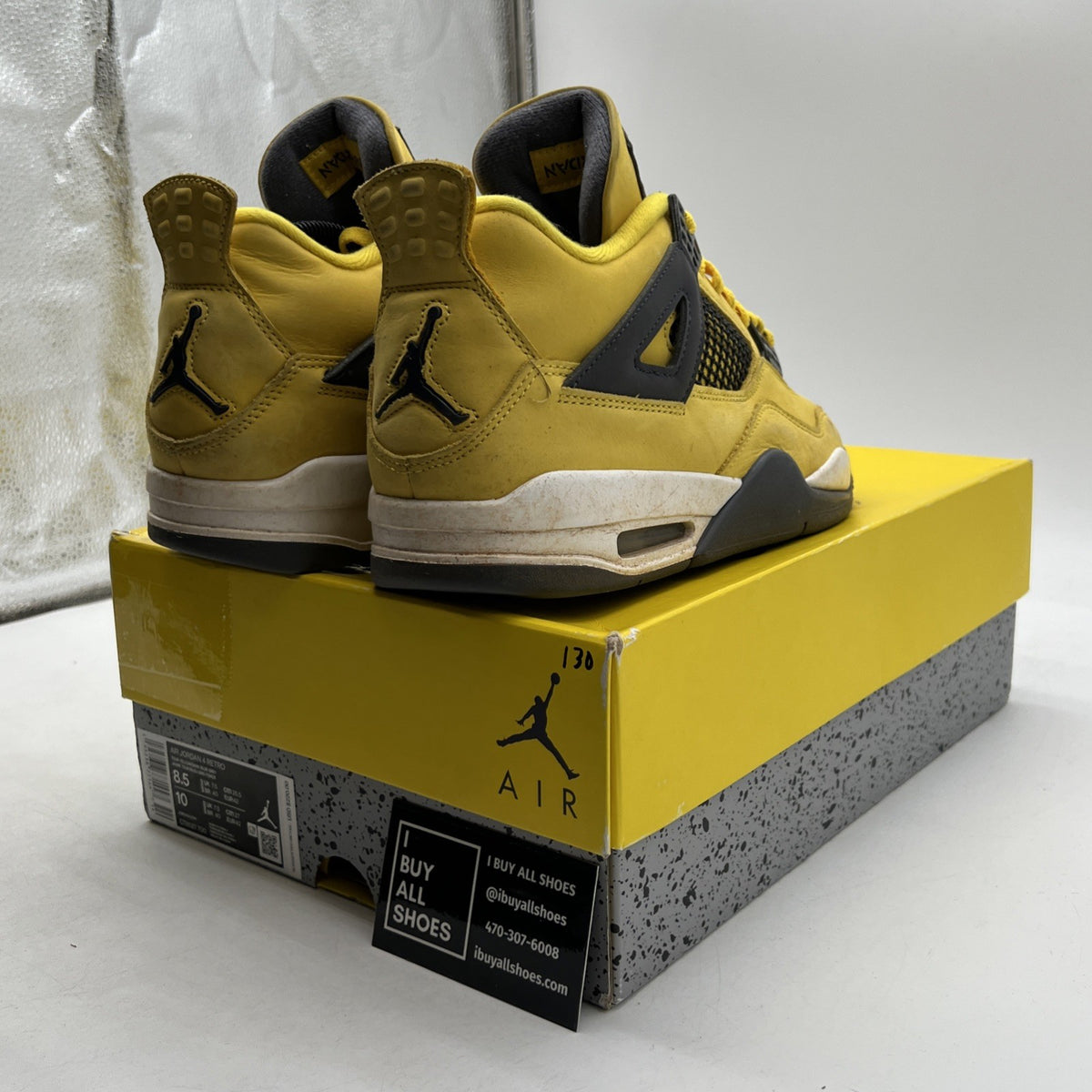 Size 8.5 - Air Jordan 4 Retro Mid Lightning (CT8527-700)
