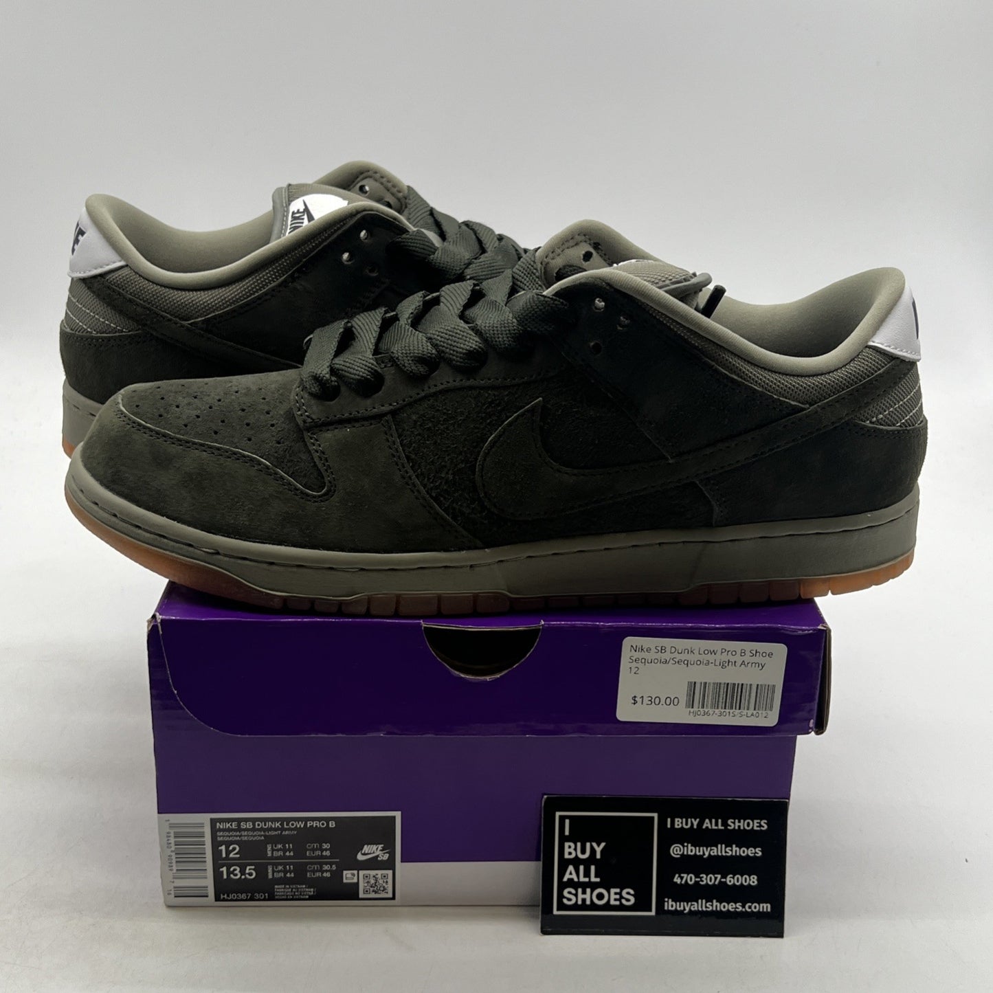 Size 12 - Nike Dunk SB Pro B Low Sequoia (HJ0367-301)