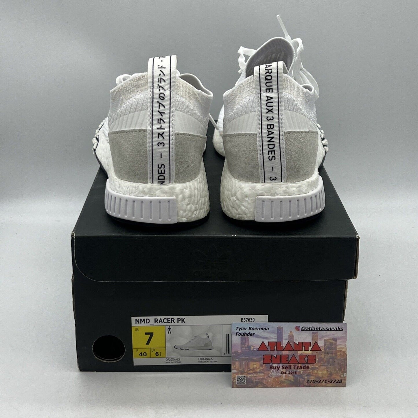 Size 7 - adidas NMD_Racer White Brand New Og All DS white