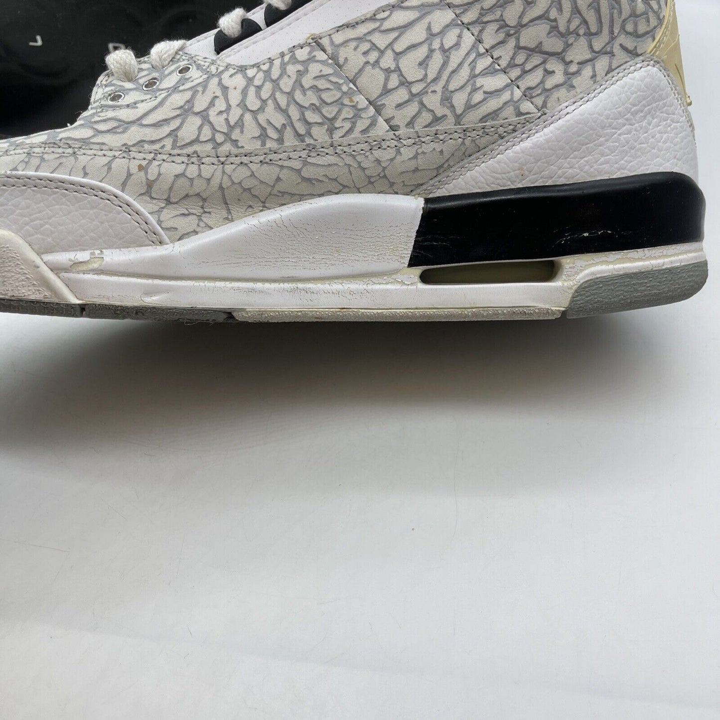 Size 10.5 - Air Jordan 3 Retro Flip White Black Grey Suede Leather (315767-101)