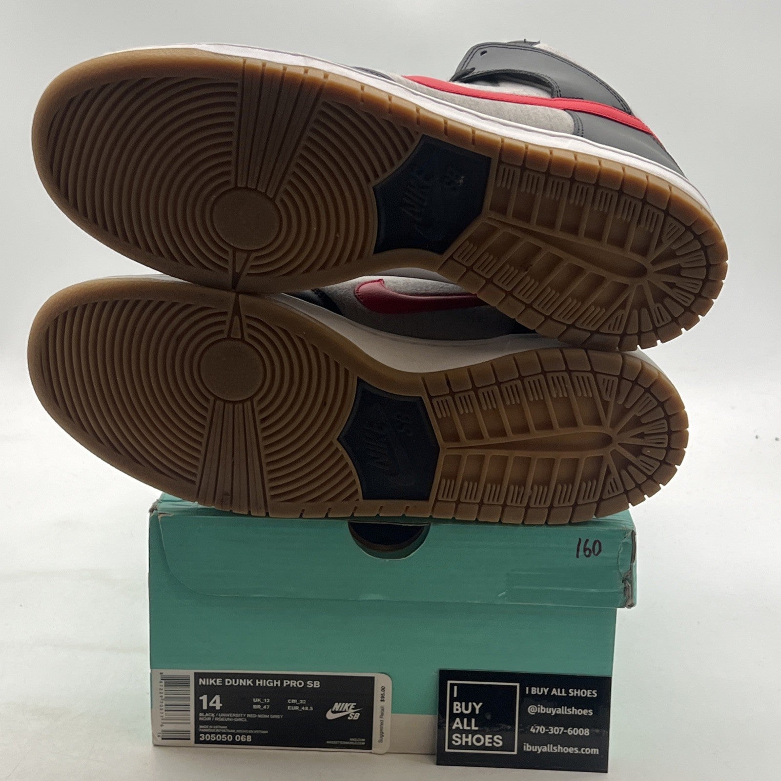 Size 14 - Nike Dunk Pro Sb High Black (305050-068)