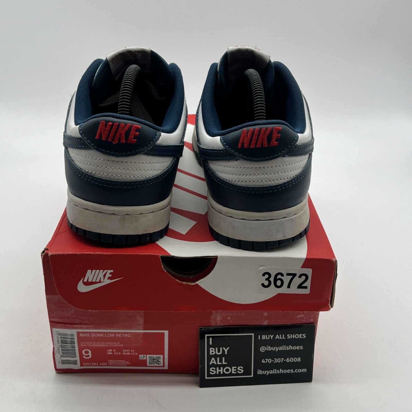 Size 9 - Nike Dunk Low Velarian Blue/White (DD1391-400)