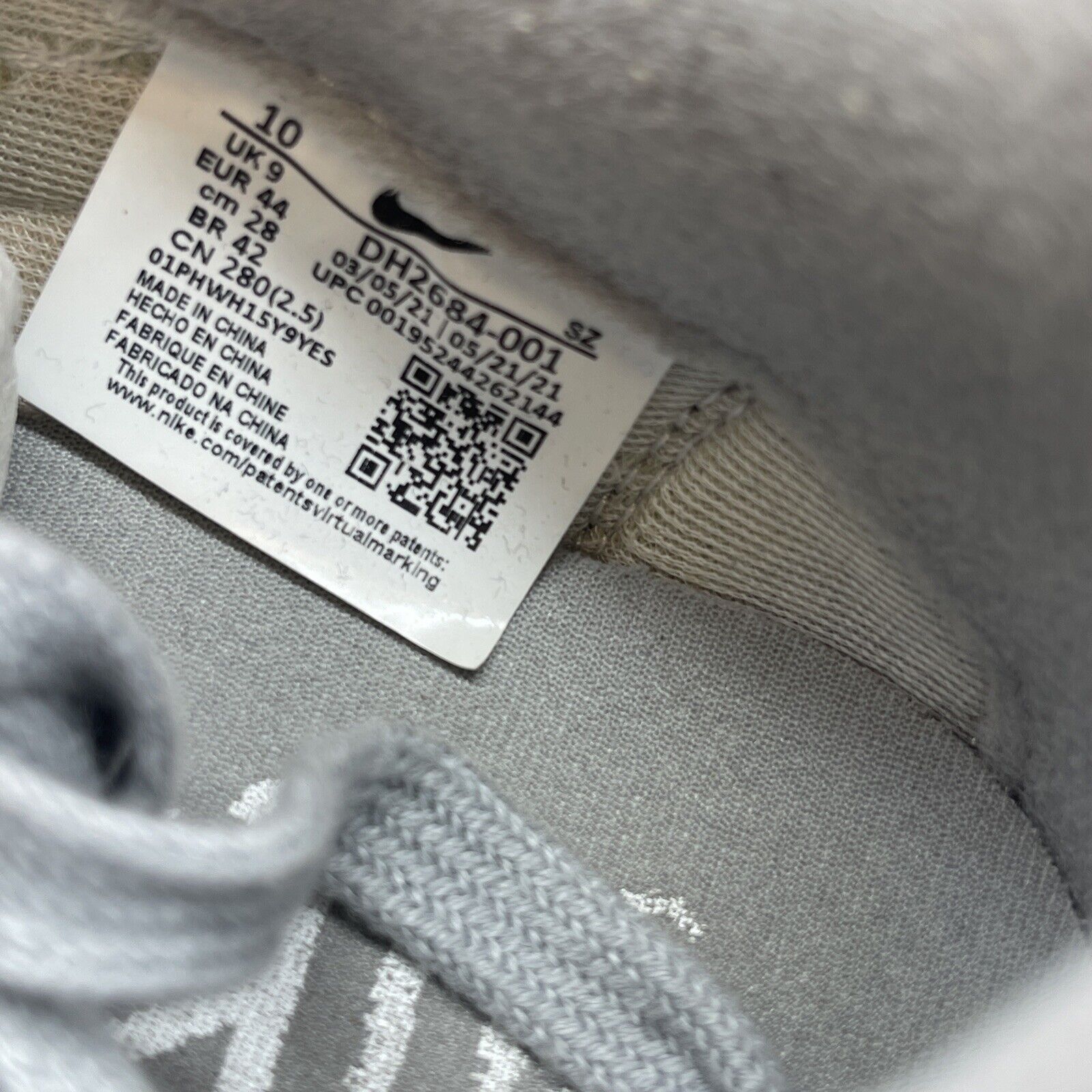 Size 10 - Nike LDV Waffle x Fragment Design x Sacai Gray Suede (DH2684-001)