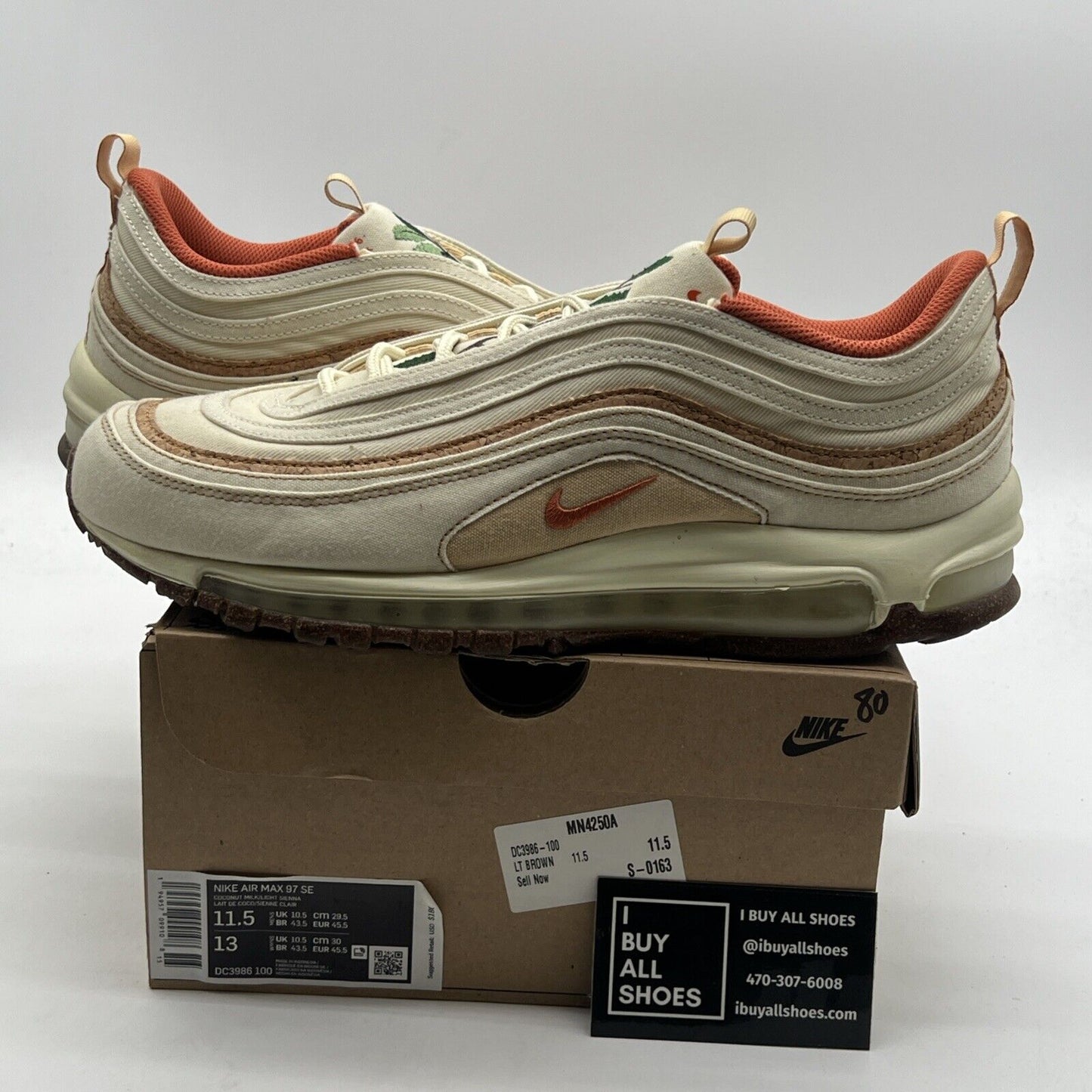 Size 11.5 - Nike Air Max 97 Cork - (DC3986-100)