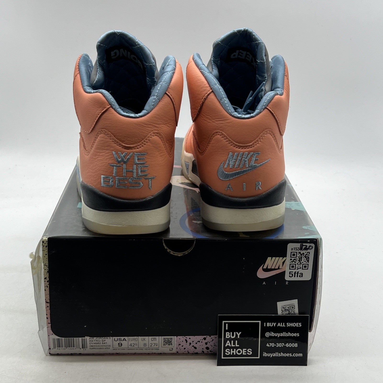 Size 9 - Jordan 5 Retro x DJ Khaled Mid We The Best - Crimson Bliss (DV4982-641)