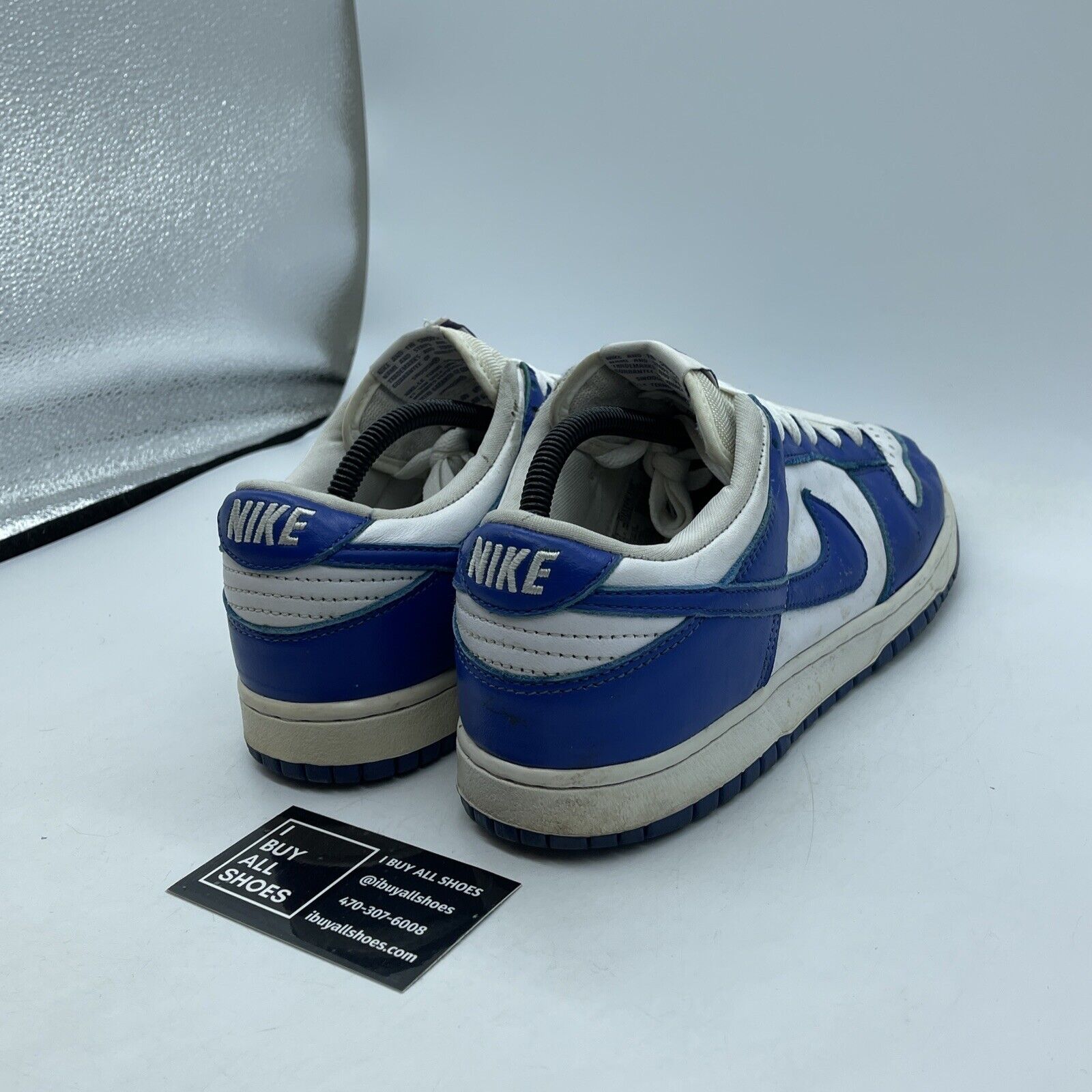 Size 8.5 - Nike Dunk Low Retro SP Kentucky 2020 Blue White Leather (CU1726-100)