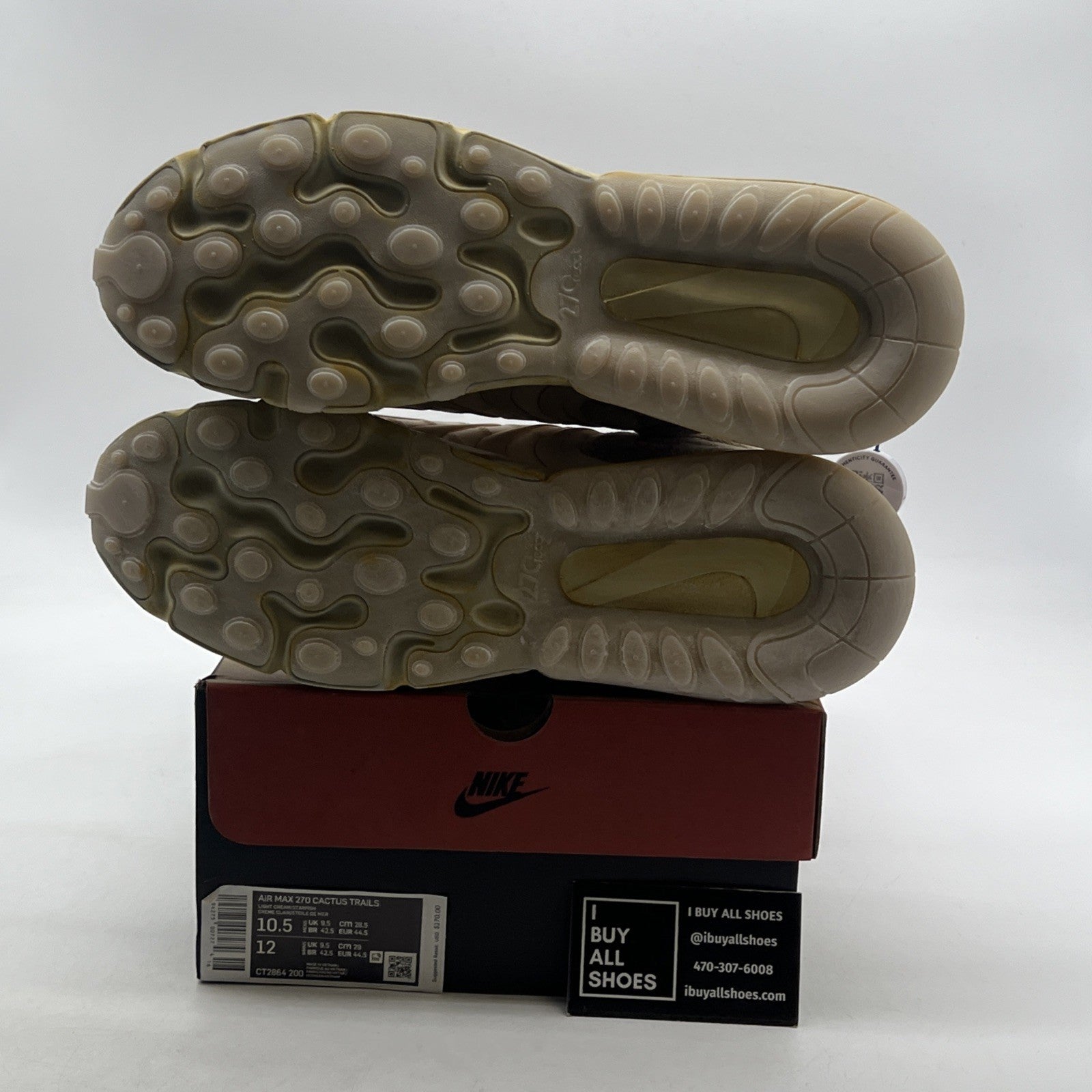 Size 10.5 - Nike Travis Scott x Air Max 270 React ENG Cactus Trails (CT2864-200)