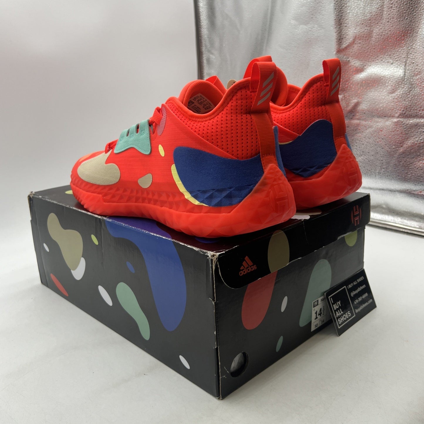 Size 14.5 - adidas Harden Vol. 5 Futurenatural Solar Red (H68684)
